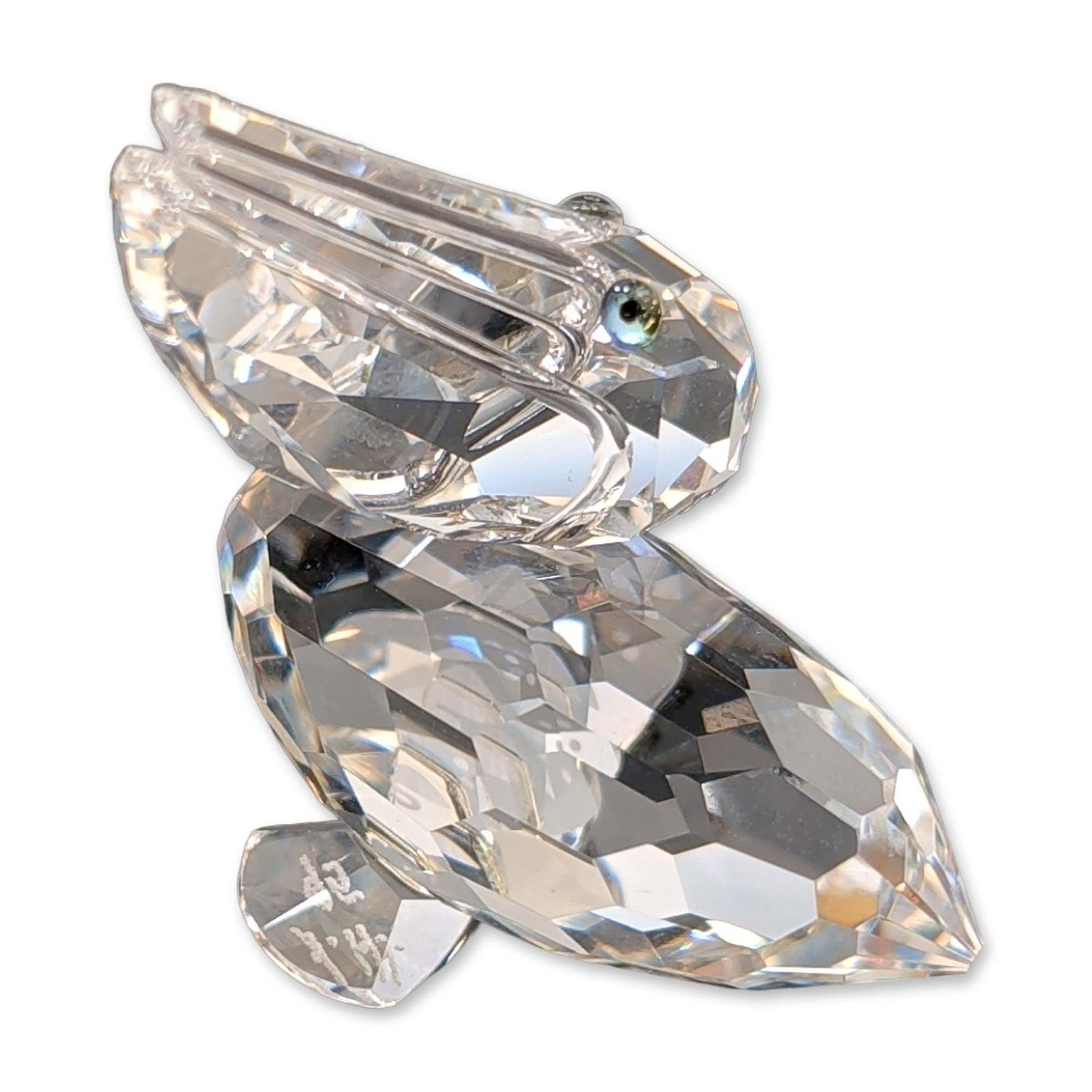 Swarovski Silver Crystal Bird Figurine, Pelican (1 of 5)