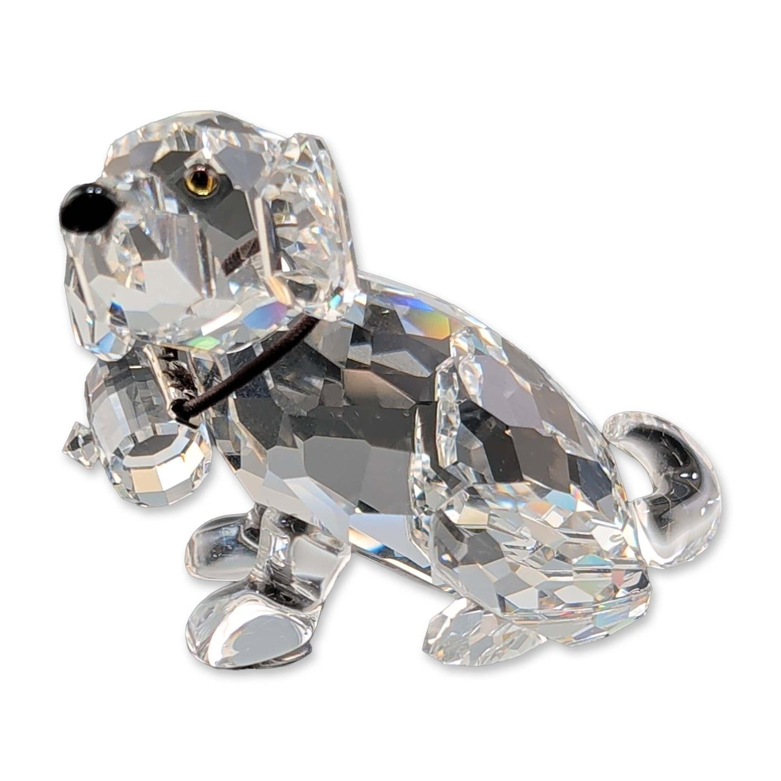 Swarovski Silver Crystal St Bernard Puppy Figurine (1 of 5)