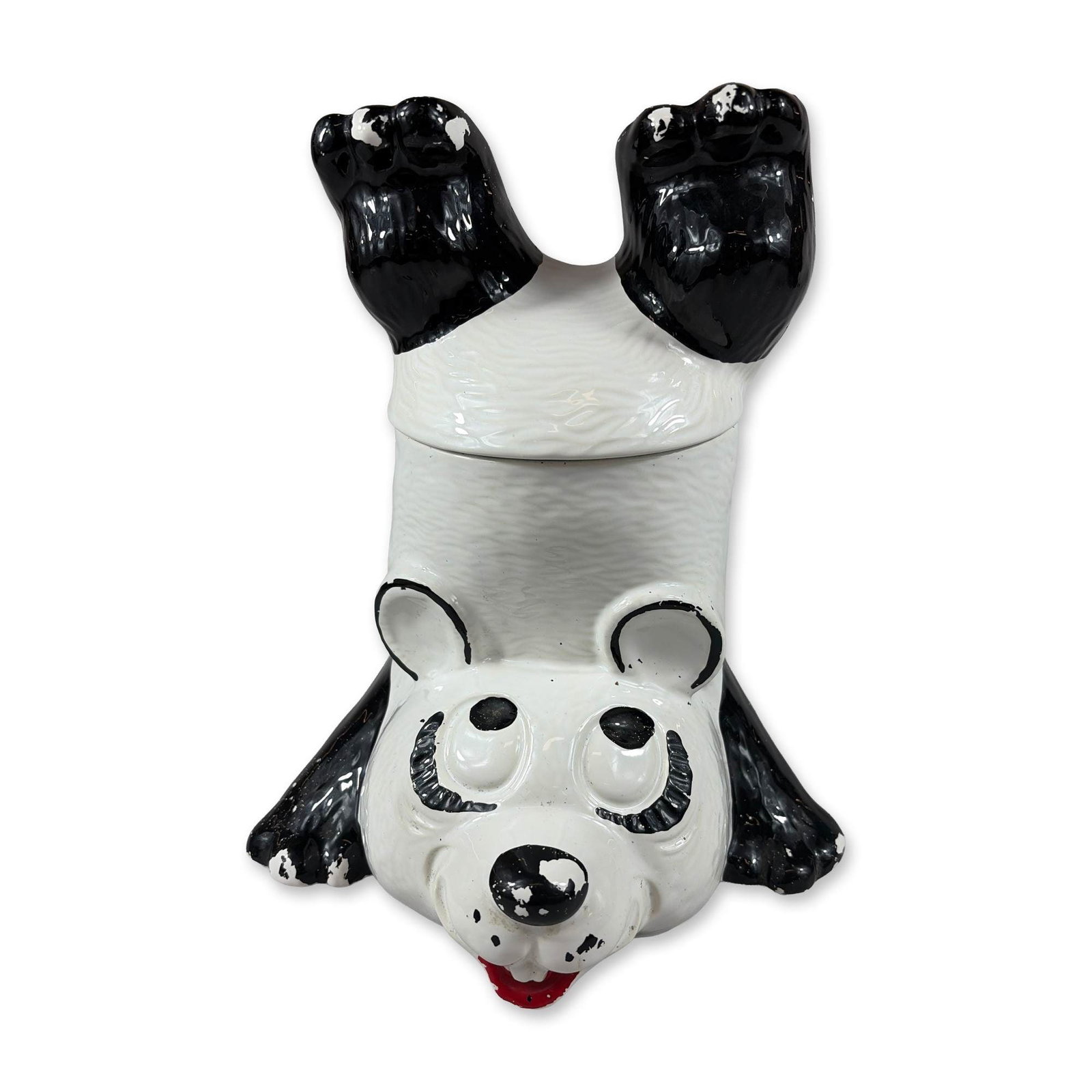 McCoy Ceramic Upside Down Panda Cookie Jar (1 of 4)