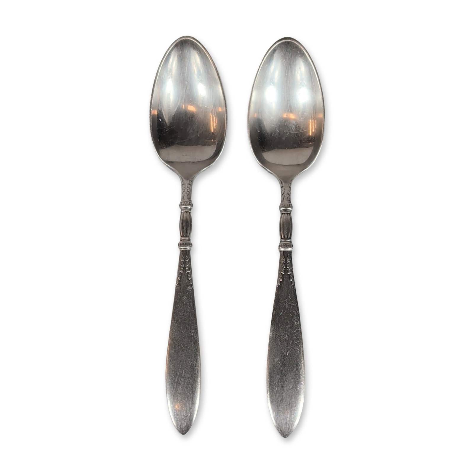 2pc 1847 Rogers Bros Queen Anne Silver-Plated Spoons (1 of 3)