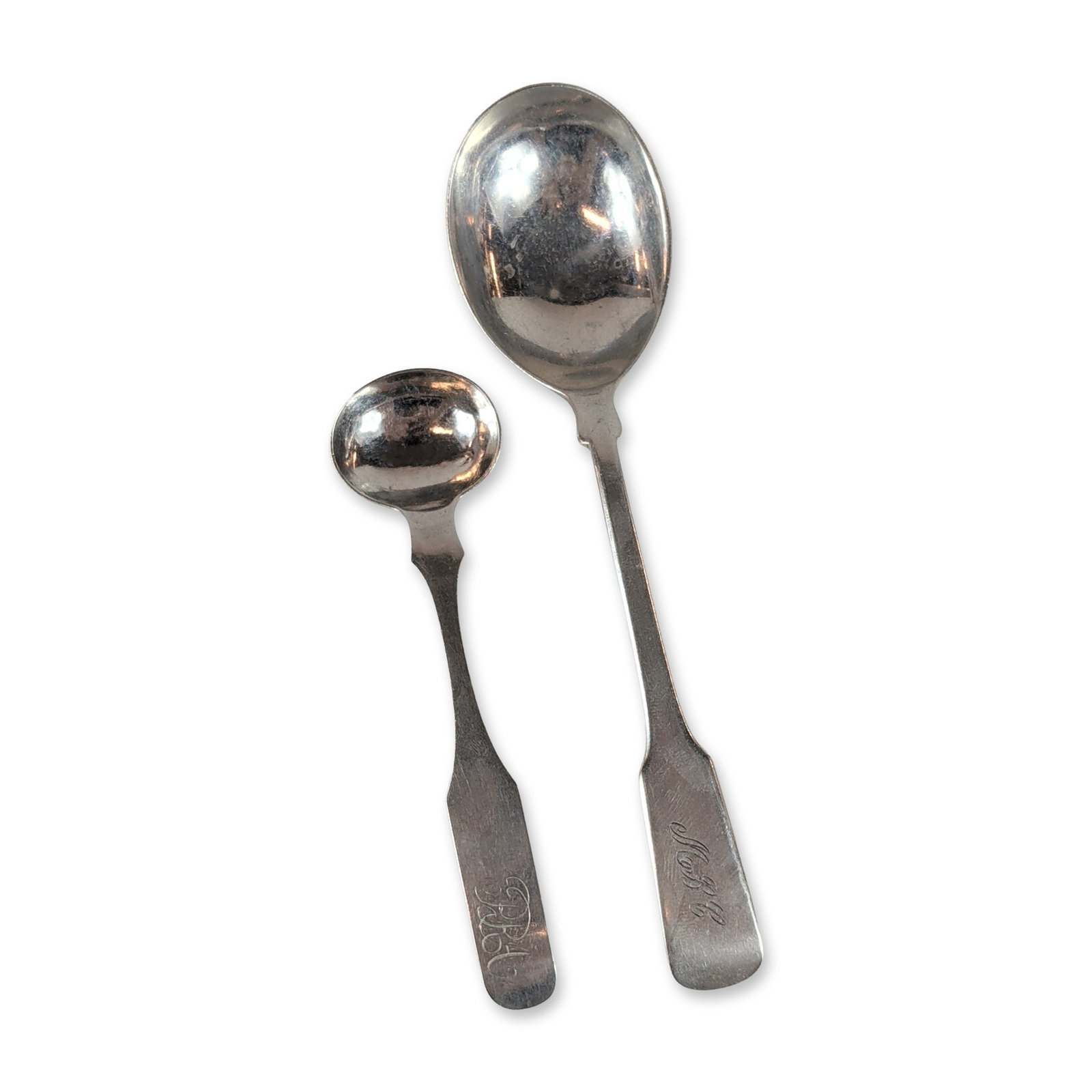 2pc American Sterling Silver Salt and Sugar Spoons (1 of 4)