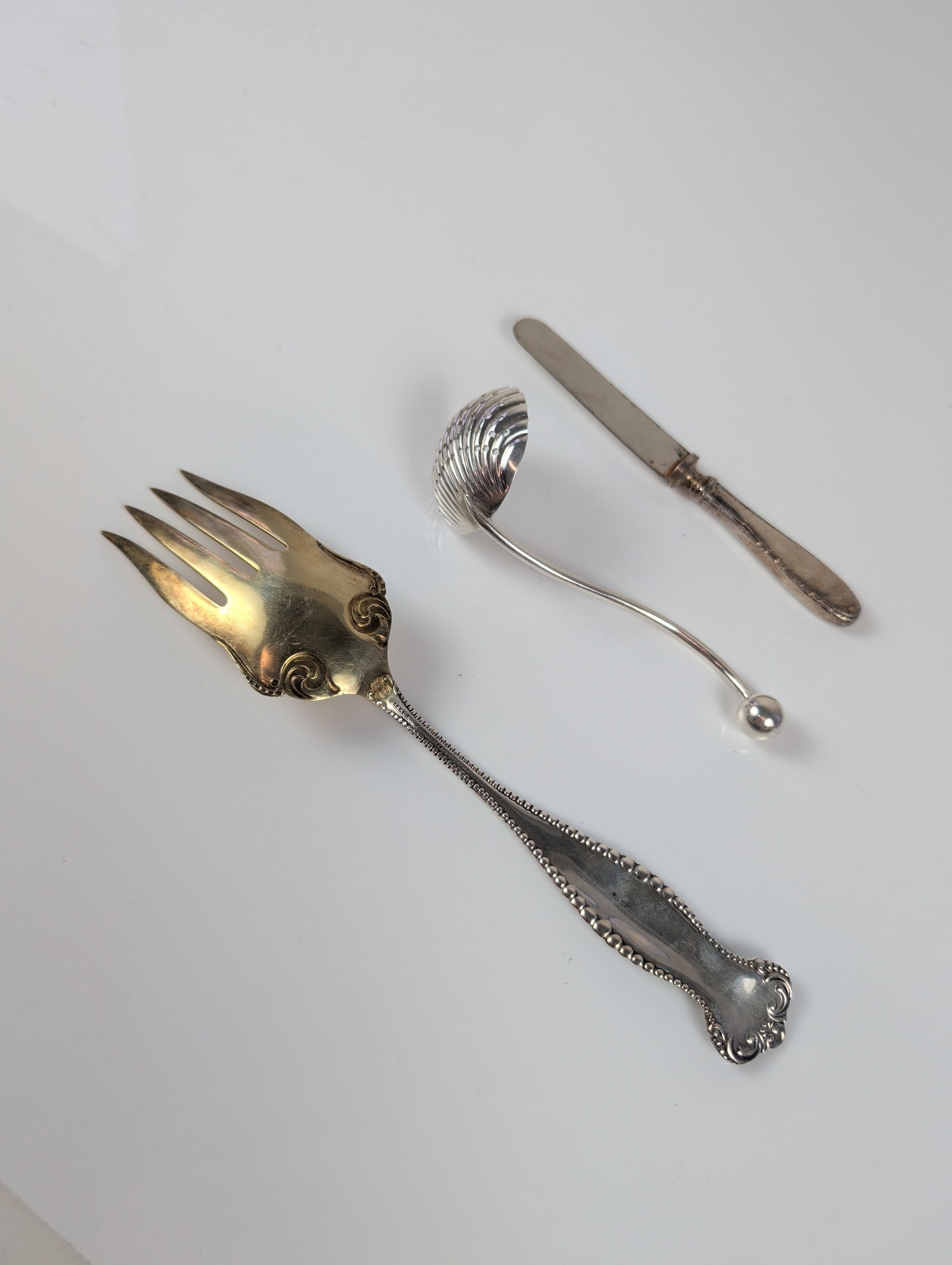 Three Sterling Silver Handle Serving Ware - 2