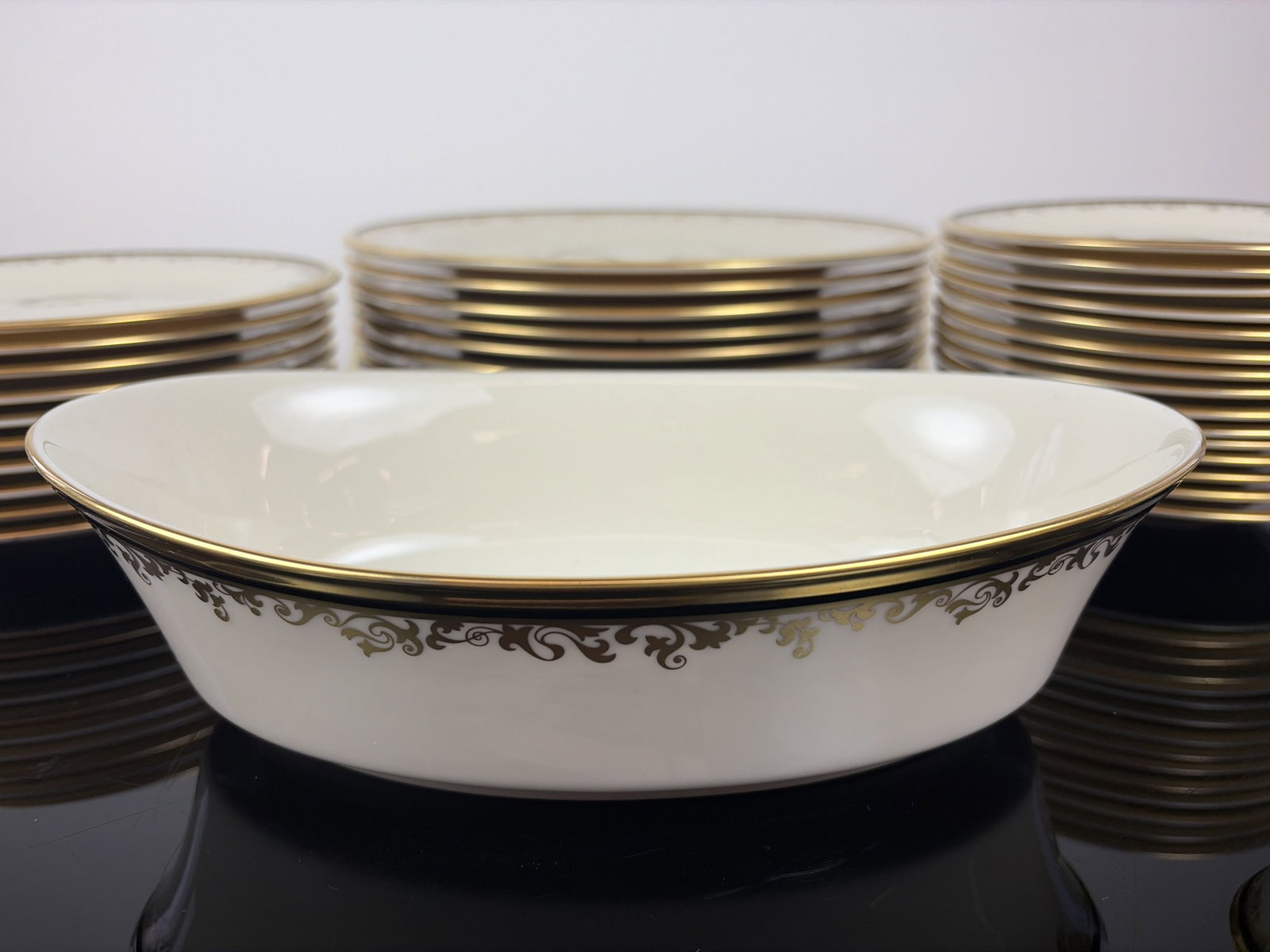41pc Lenox Eclipse Dimension Collection China Dinnerware Set - 4