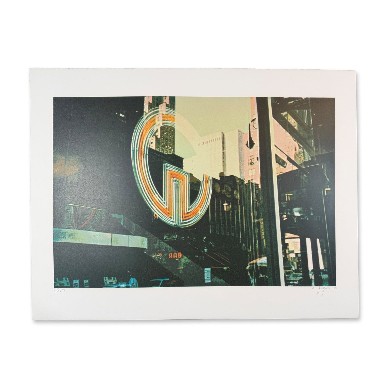 C.J. Yao (1941-2000) Screenprint, Reflection Signed: Screenprint Titled Reflection Signed bottom right Numbered 45/250. Year 1987 Sight size 29" x 22" Dimensions: See Description.