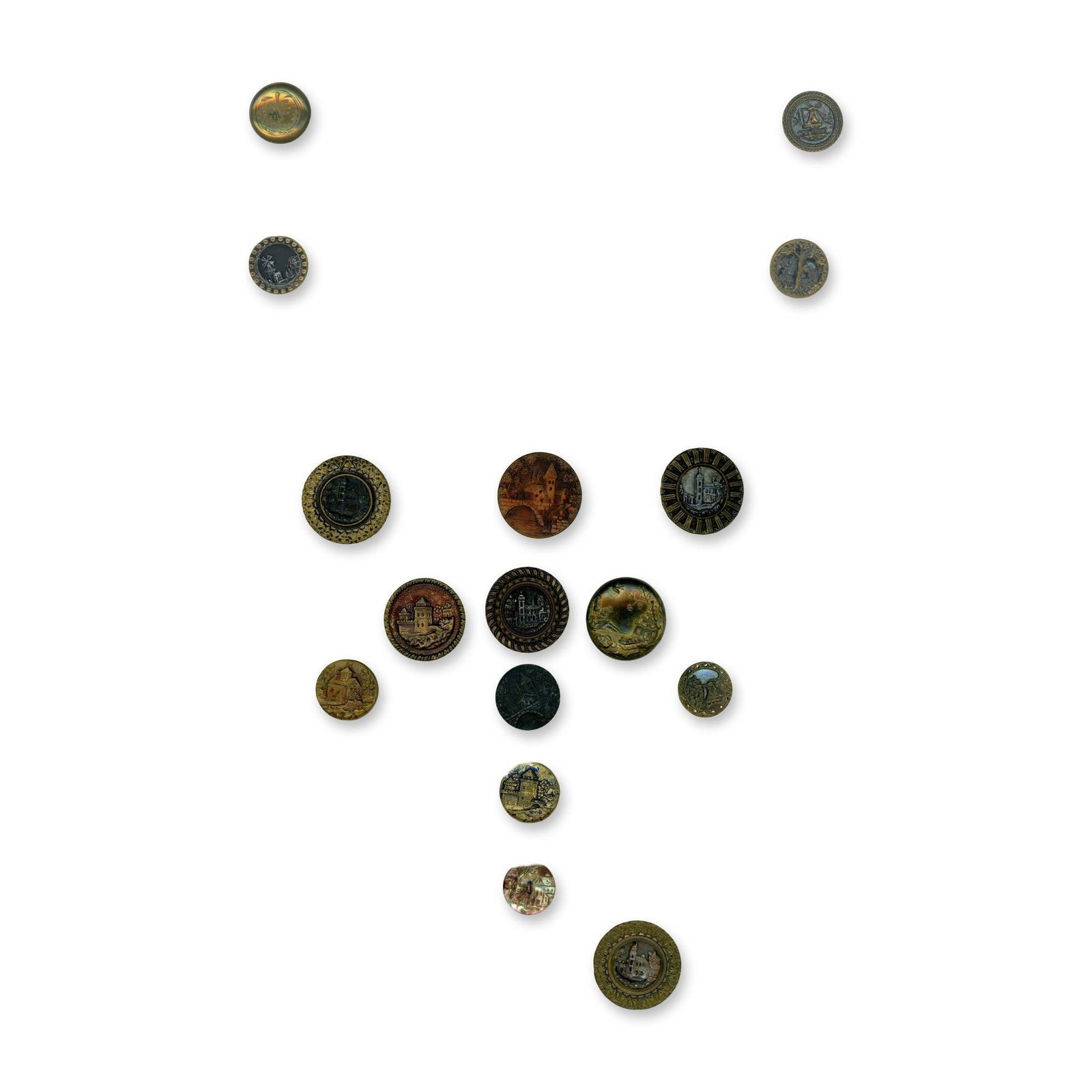 A SELECTION OF DIVISION ONE ARCHITECURAL DESIGN BUTTONS (1 of 3)