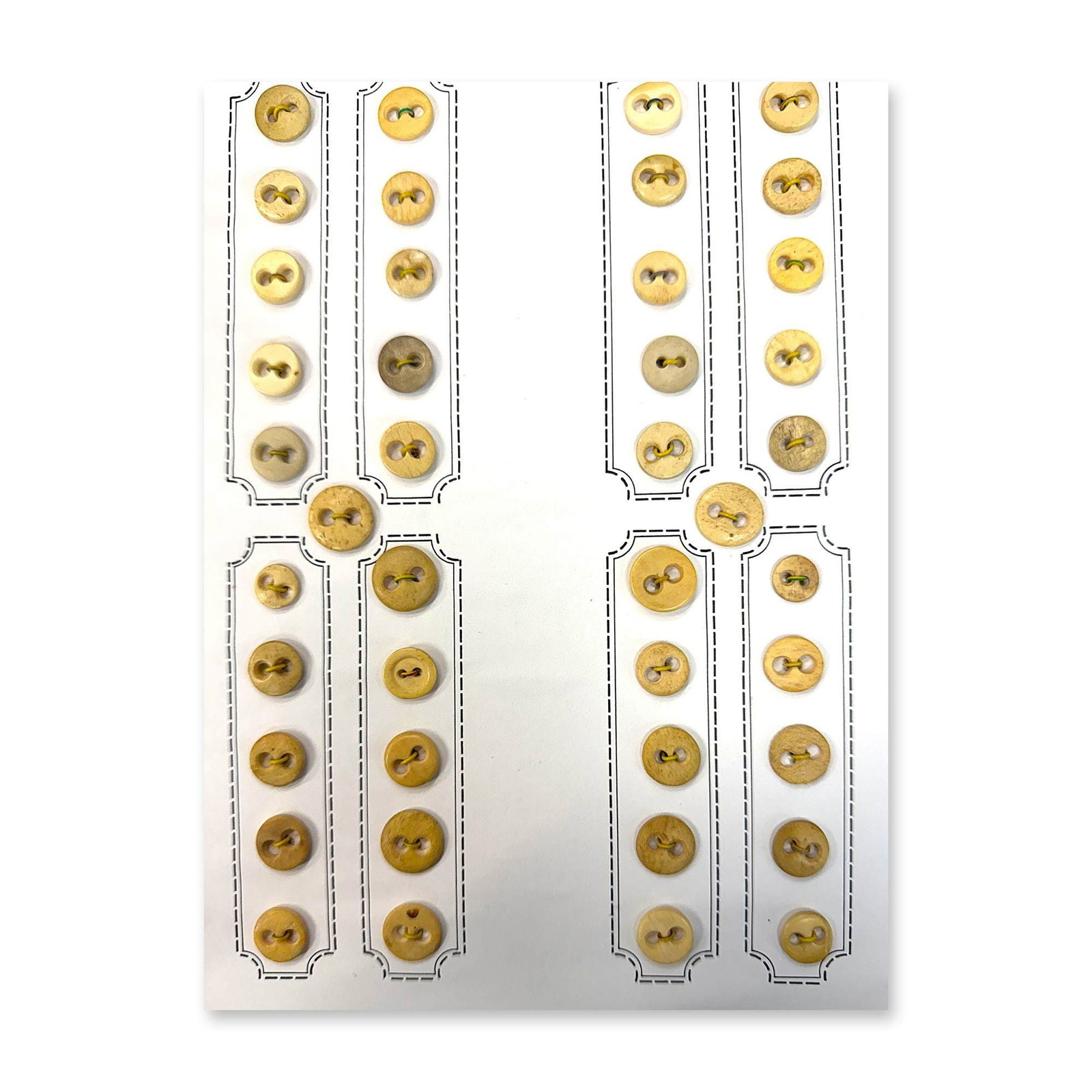 A SELECTION OF DIVISION ONE BONE UNDERWEAR BUTTONS (1 of 2)