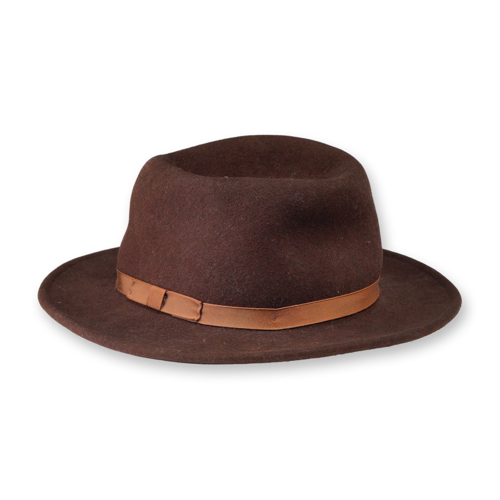 Country Gentleman Brown Wool Felt Fedora Hat (1 of 6)