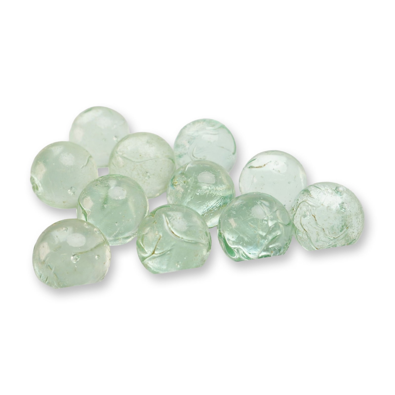 11pc Clear Glass Shooter Marbles (1 of 2)
