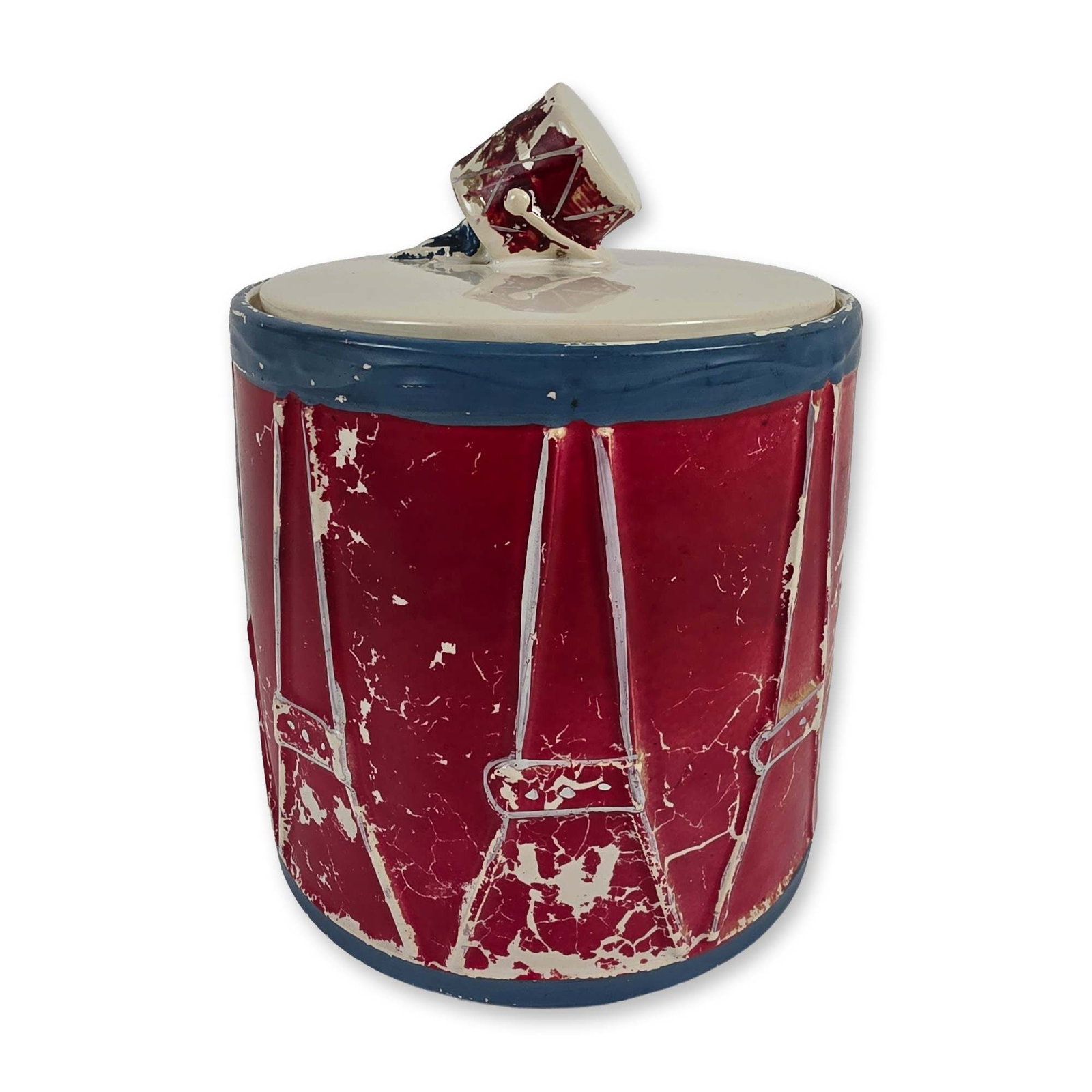 McCoy Patriotic Drum Ceramic Cookie Jar (1 of 4)
