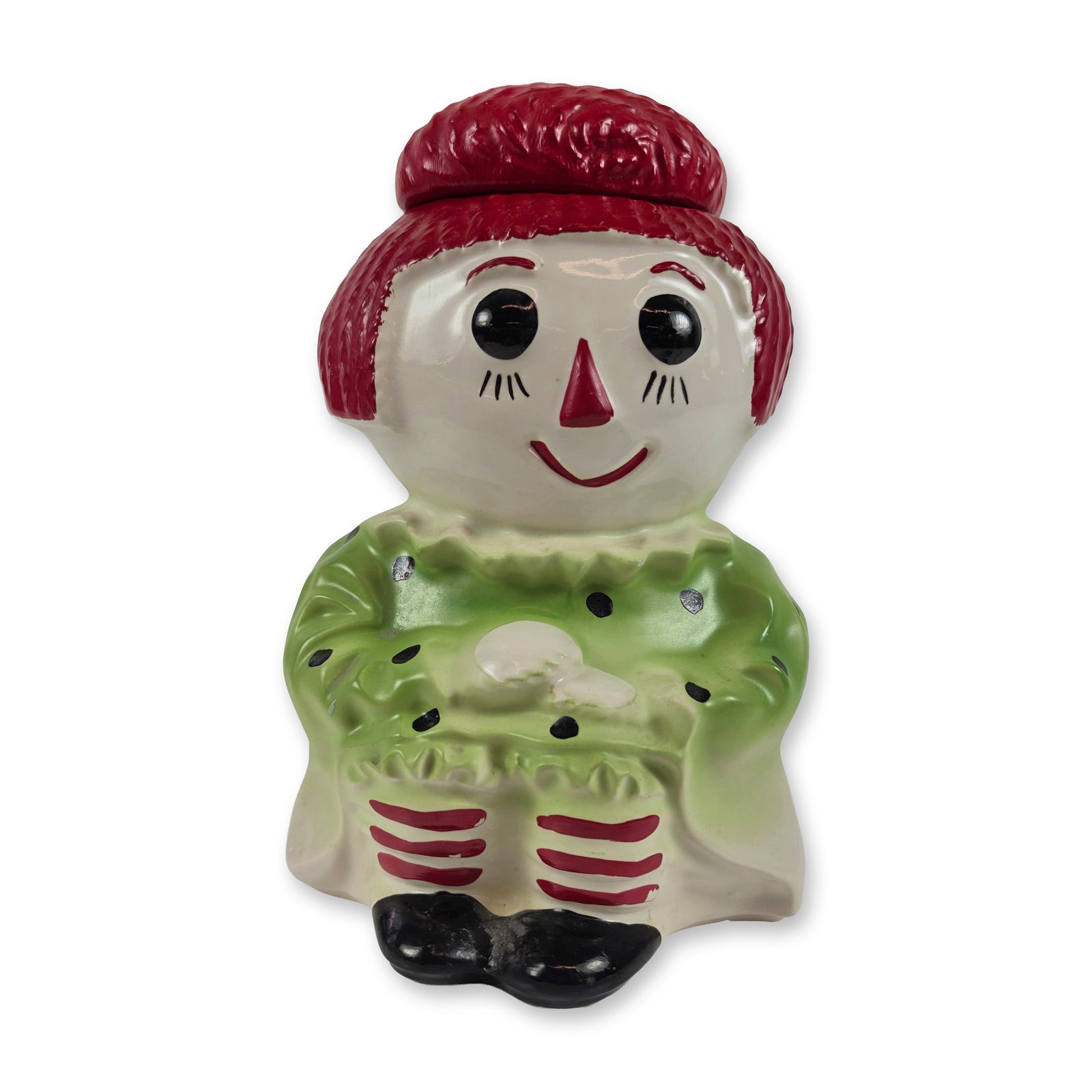 McCoy Raggedy Ann Ceramic Cookie Jar (1 of 4)