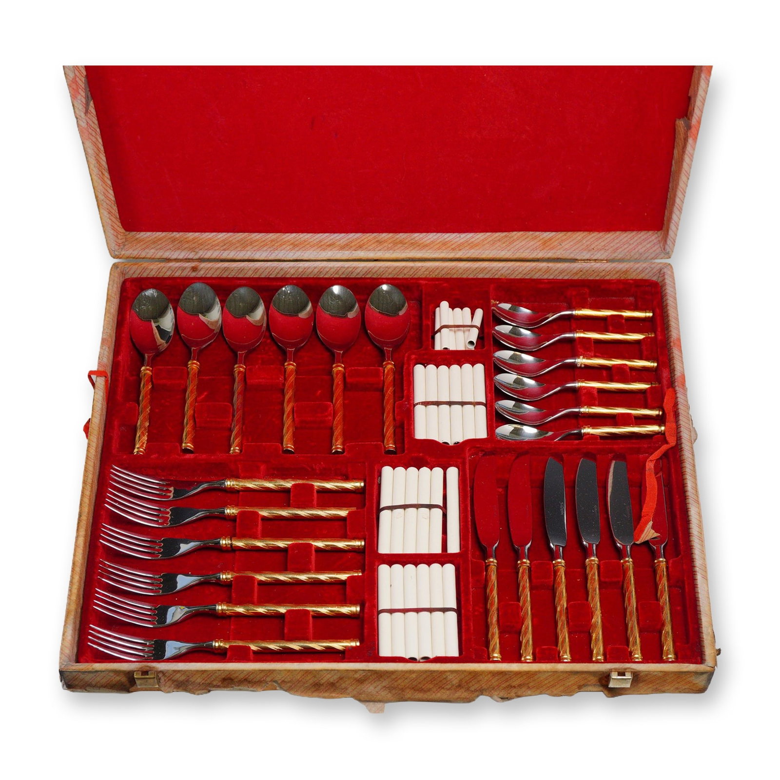 Gottinghen 24-Piece Gold-Toned Stainless-Steel Flatware Set in Case (1 of 6)