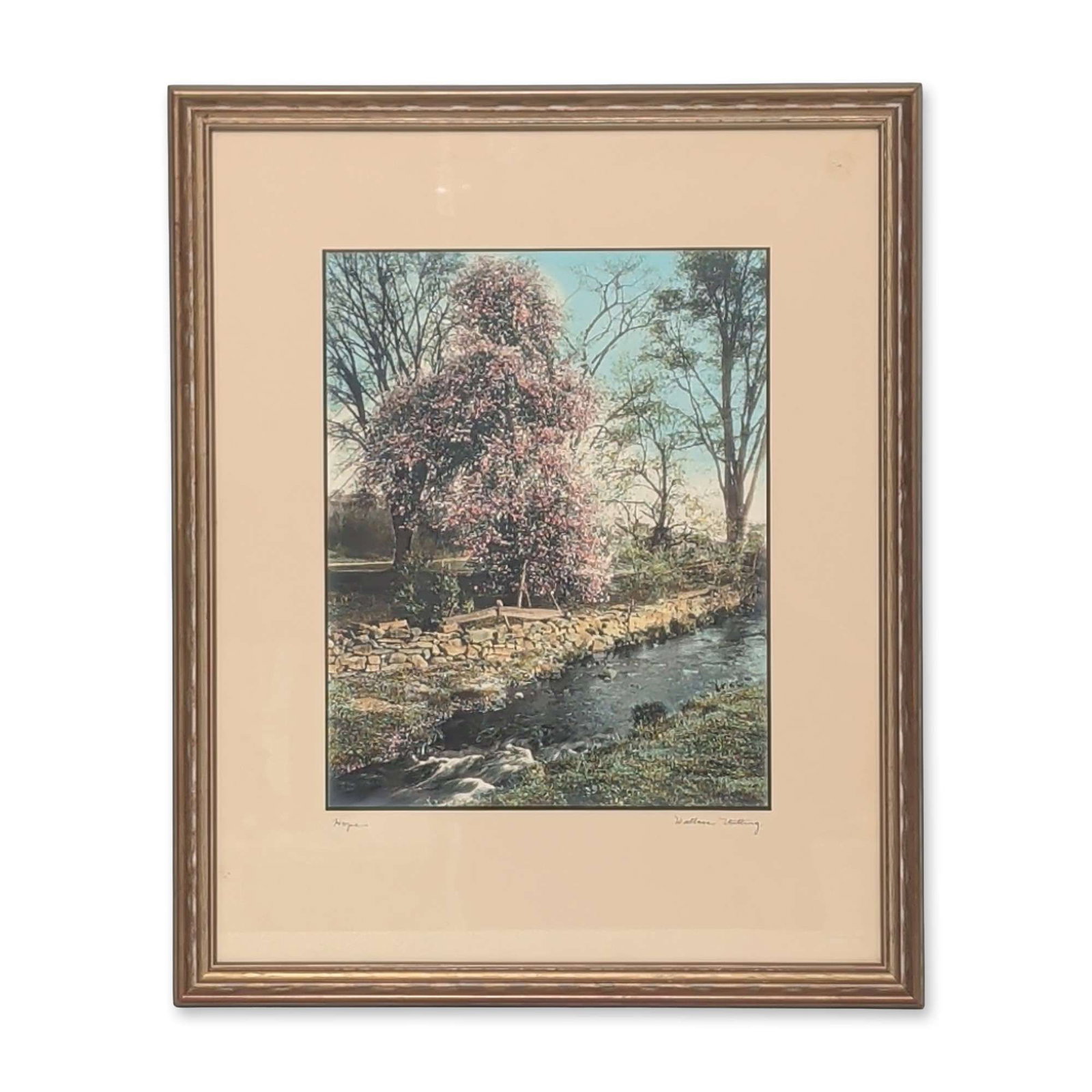 Wallace Nutting (American, 1861-1941), Hand-Colored Photograph on paper, Hope, Signed (1 of 6)