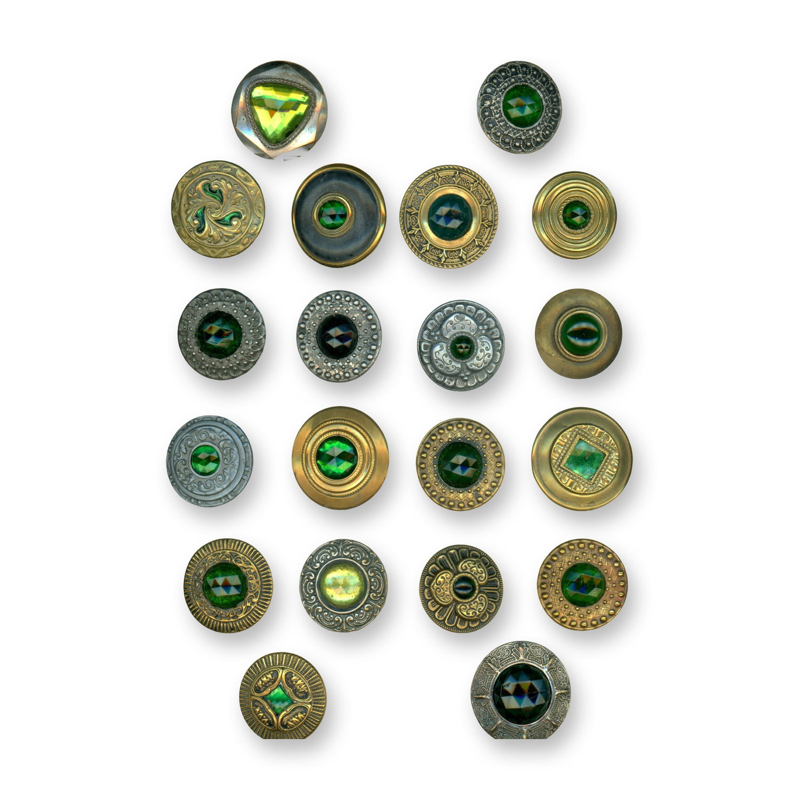 A CARD IF DIVISION ONE LARGE JEWEL BUTTONS (1 of 4)