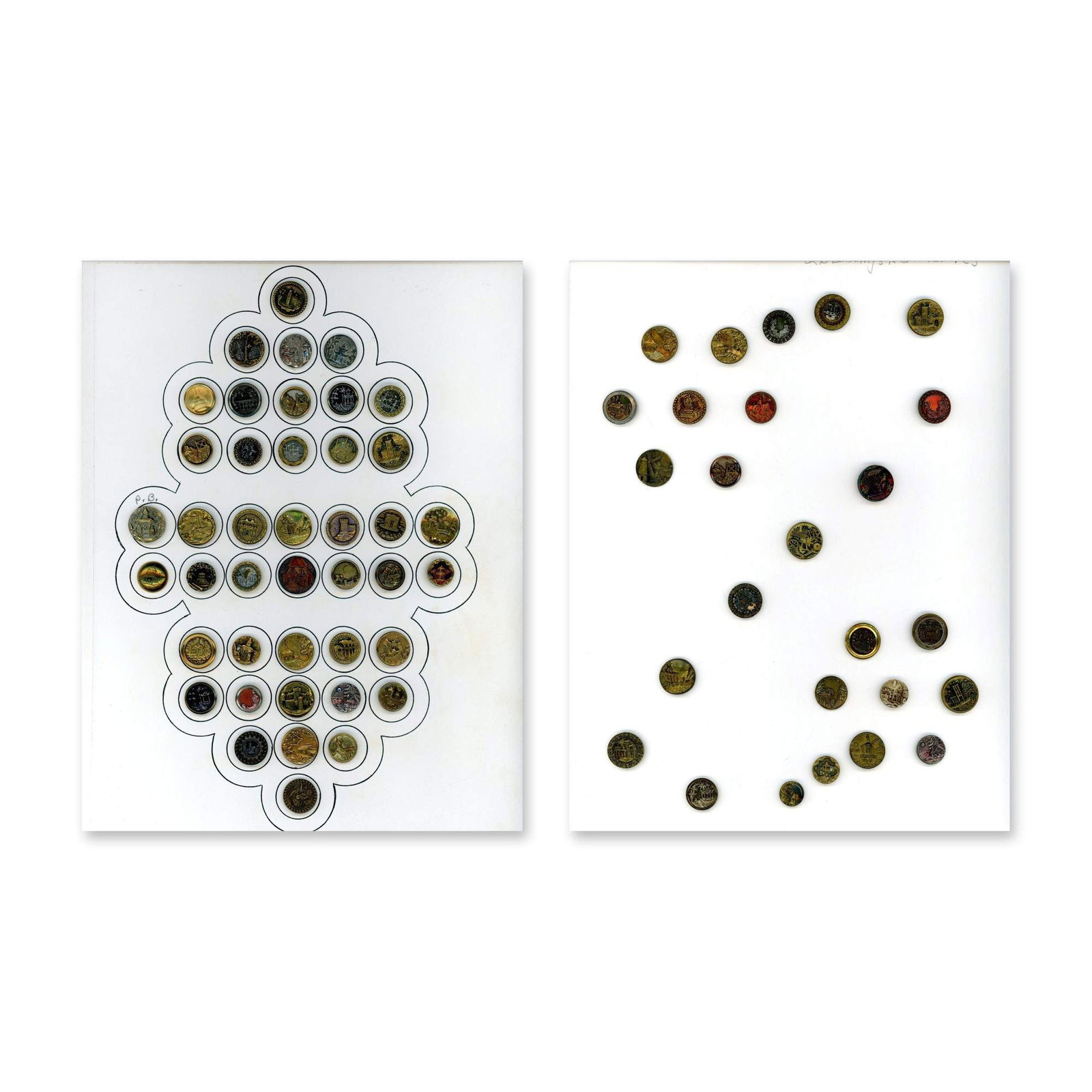 A SELECTION OF DIVISION ONE ARCHITECURAL DESIGN BUTTONS (1 of 3)