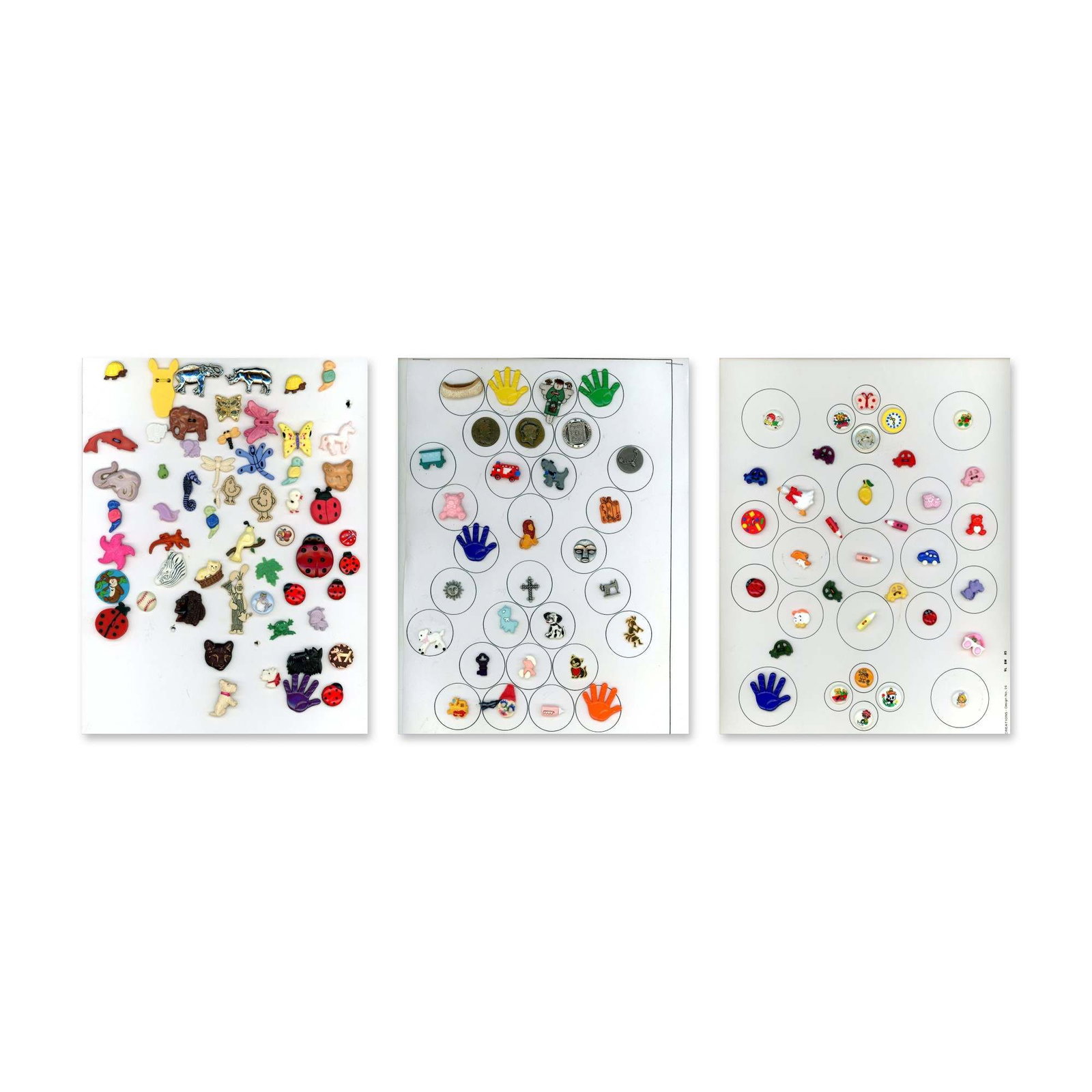 A LOT OF DIVISION THREE REALISTIC BUTTONS (1 of 4)