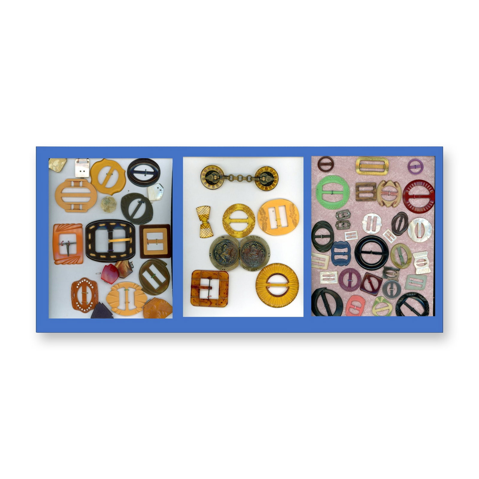 3 CARDS OF ASSORTED BUCKLES (1 of 6)