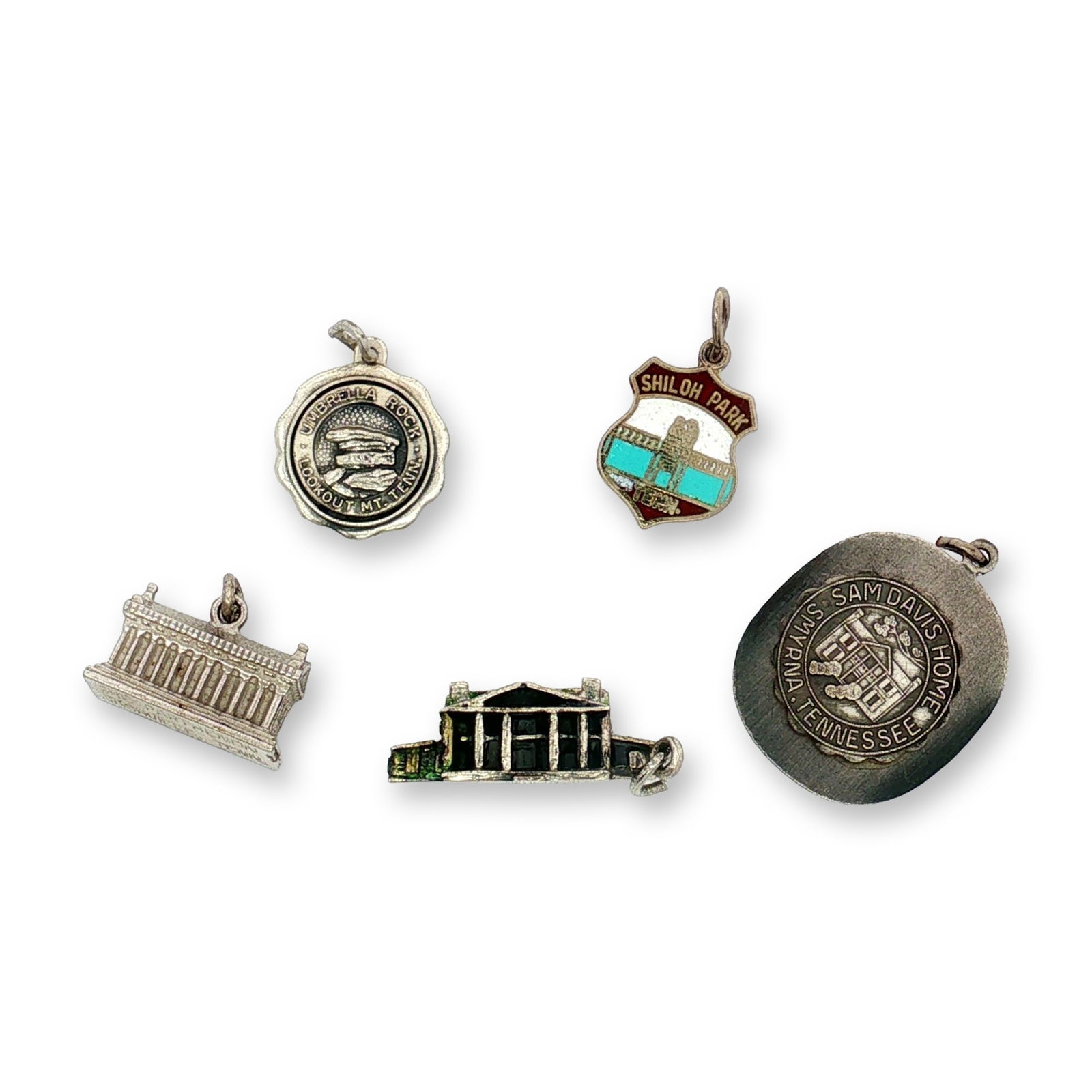 5pc Sterling and Non-Sterling Silver Tennessee Charms (1 of 6)