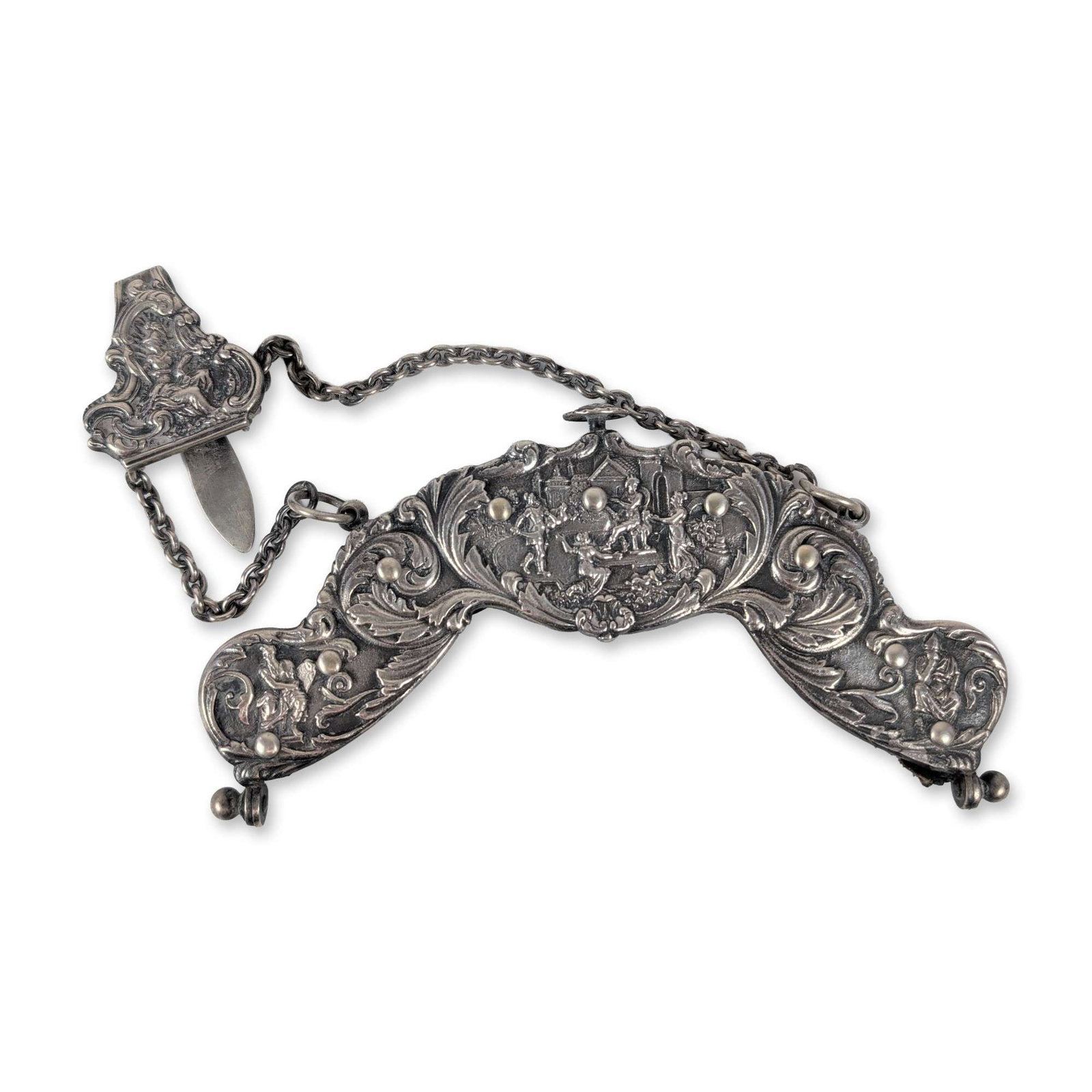 Gorham Sterling Silver Chatelaine Purse Frame (1 of 5)
