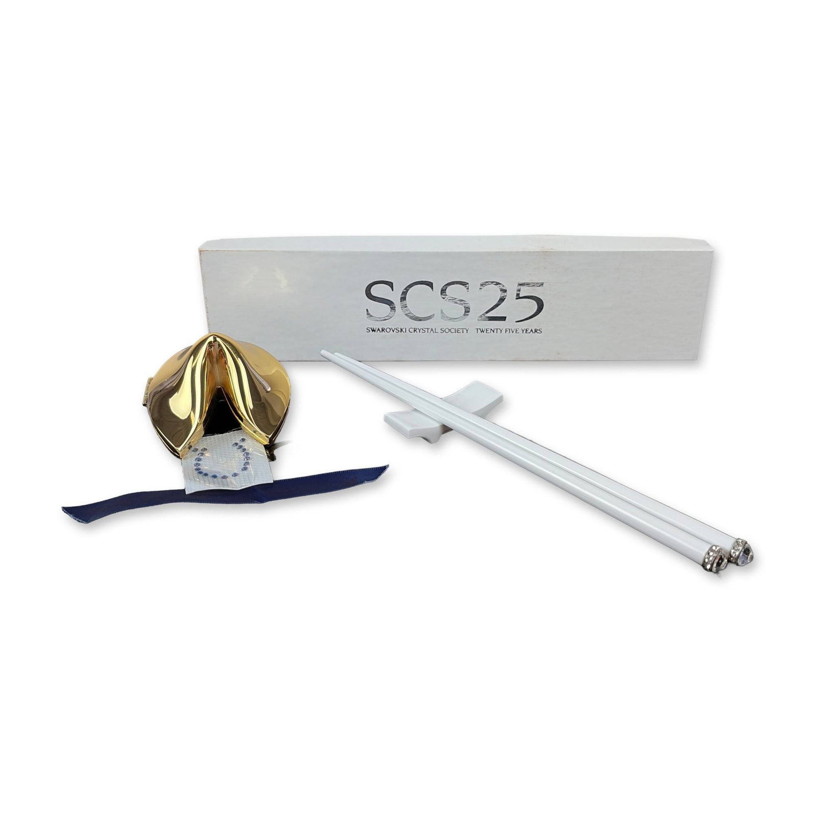 2pc Fortune Cookie Box and Swarovski Commemorative Chopsticks (1 of 5)