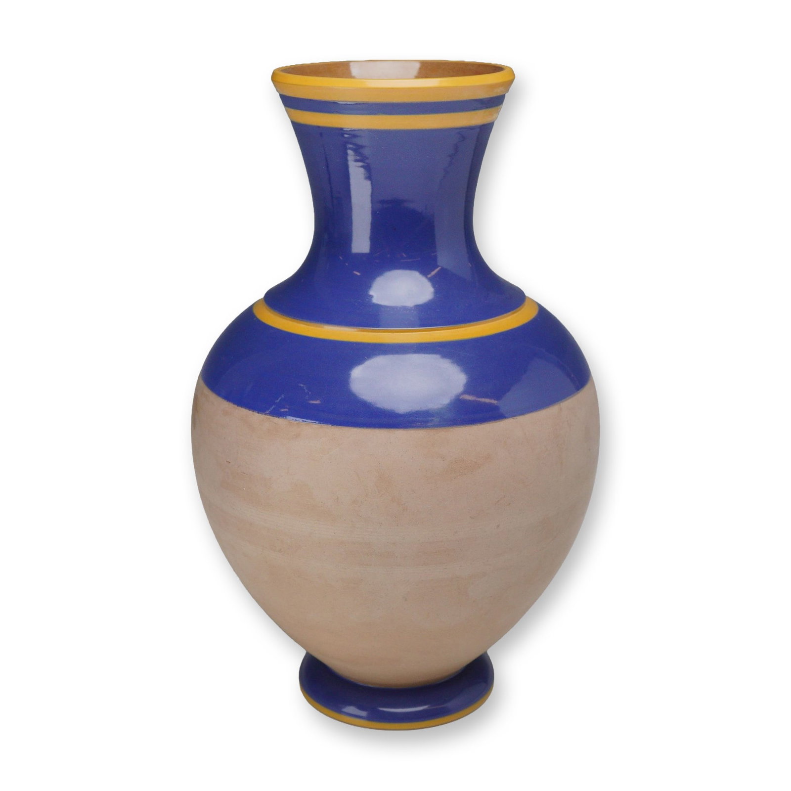 Wedgwood Two-Tone Glazed Earthenware Baluster Vase (1 of 3)