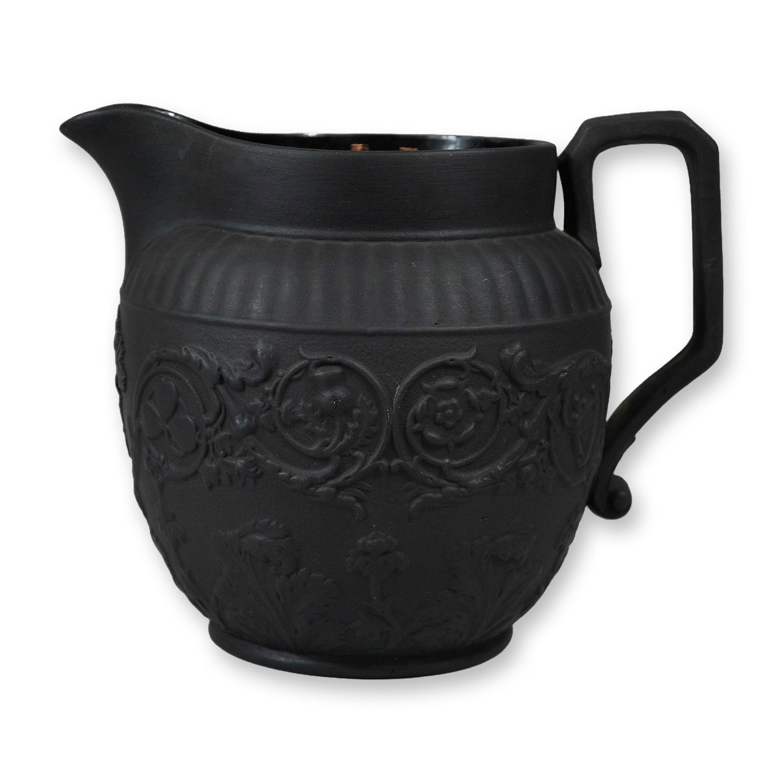 Wedgwood Black Basalt Union Pitcher (1 of 3)