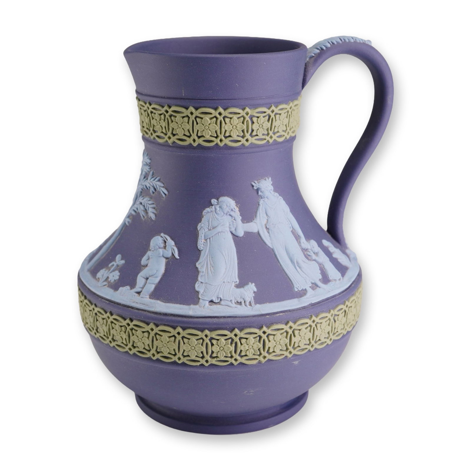 Wedgwood Tri-Color Jasperware Etruscan Jug in Lavender Blue (1 of 4)