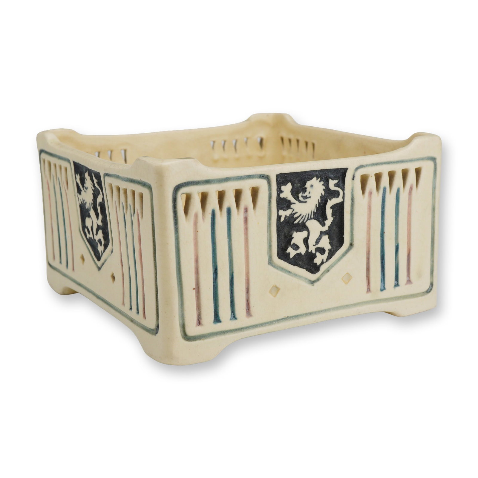 Weller Pottery Creamware Planter, Roma (1 of 3)