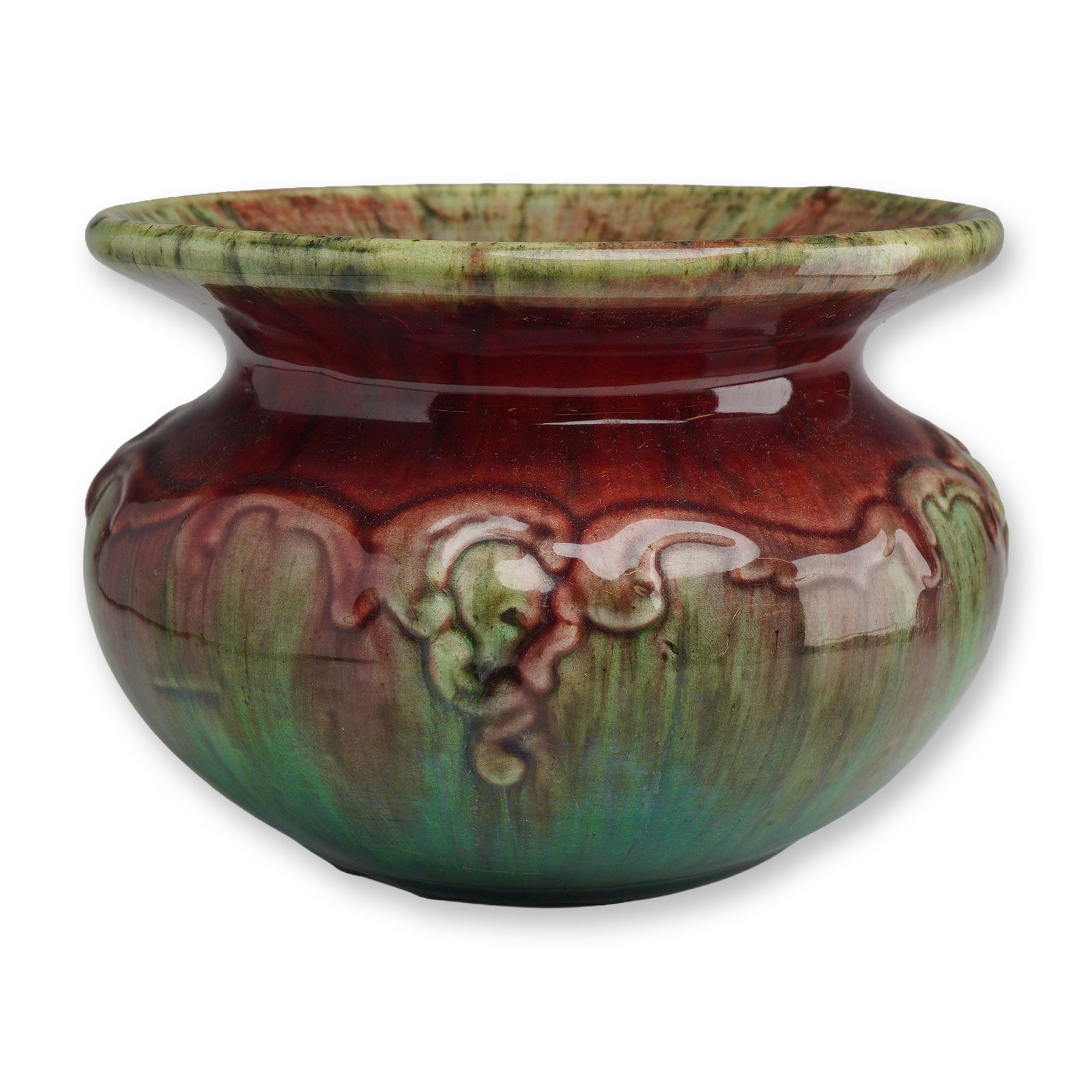Weller Pottery Majolica Polychrome Glazed Jardiniere (1 of 4)