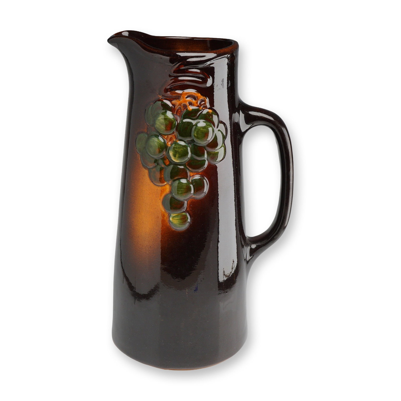 Weller Pottery High Relief Grape Tankard Pitcher, Floretta (1 of 5)