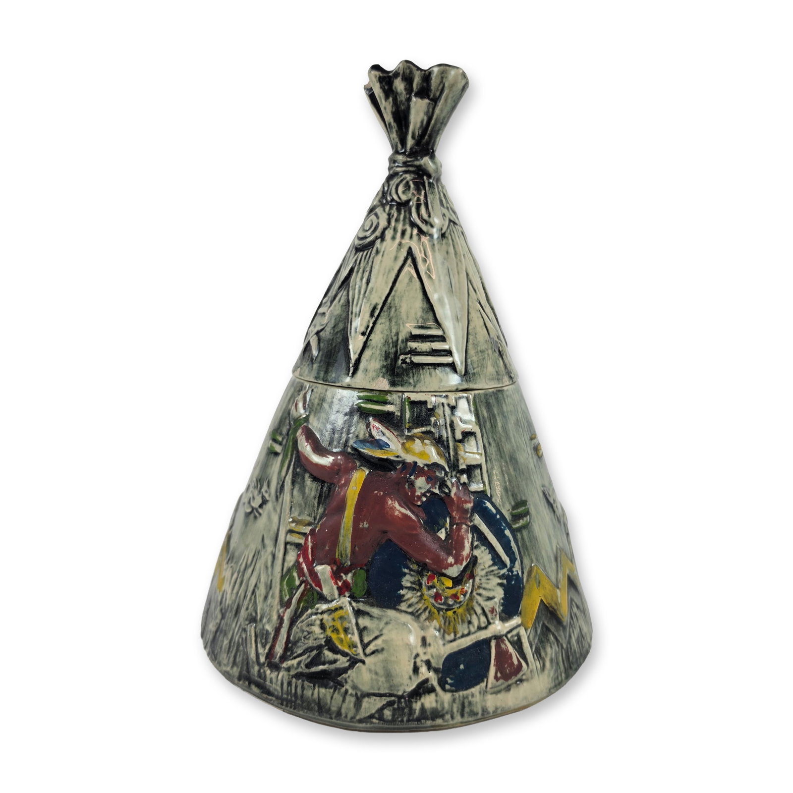 McCoy Ceramic Teepee Cookie Jar (1 of 4)