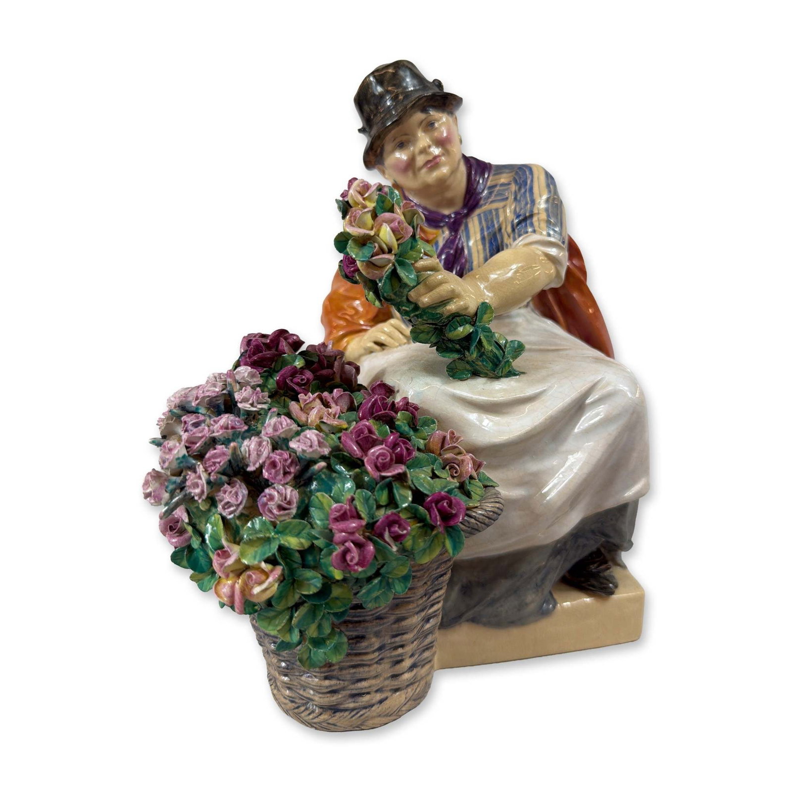 Charles Vyse 1923 Chelsea Glazed Ceramic Figurine (1 of 6)