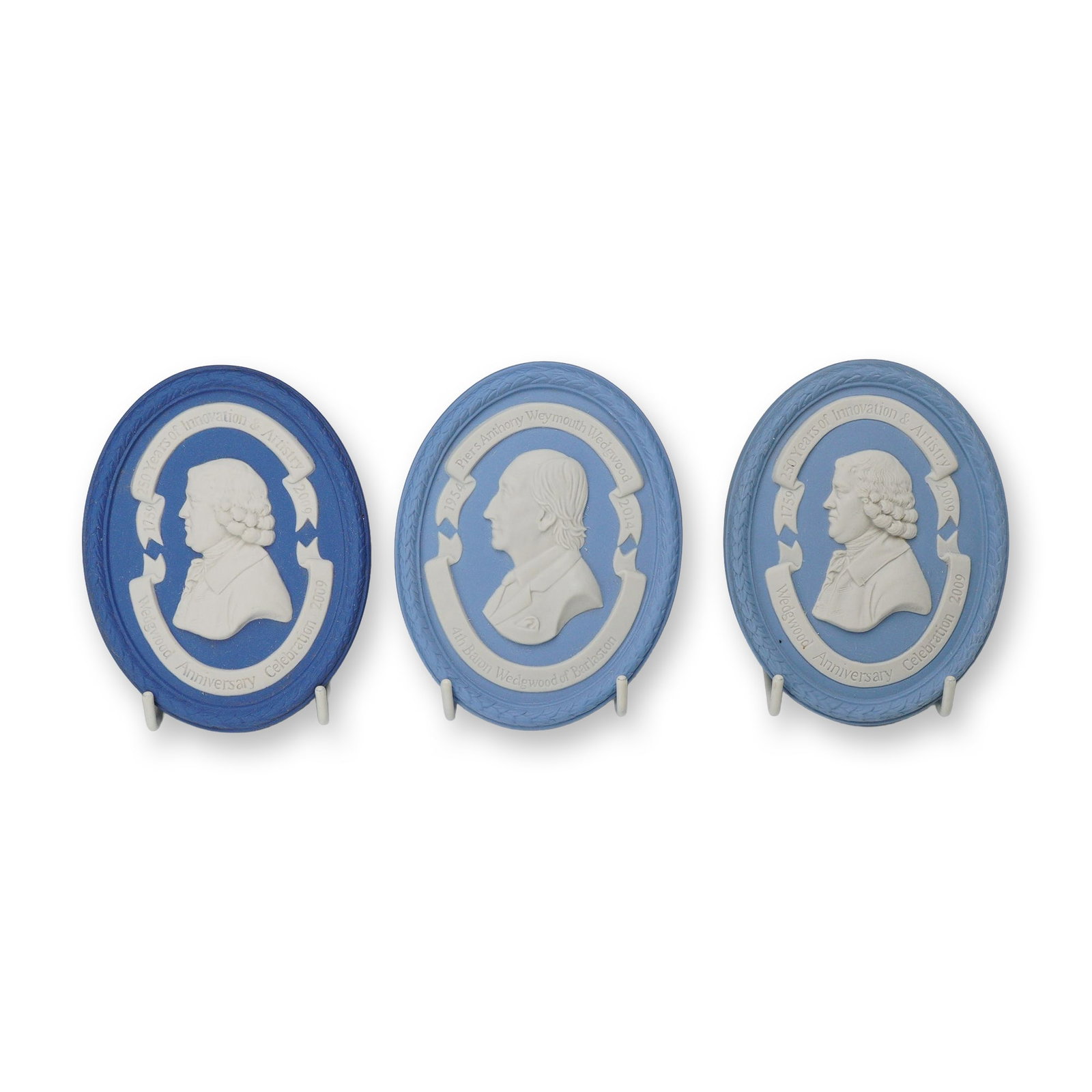 Three Wedgwood Jasperware Portrait Medallions (1 of 3)