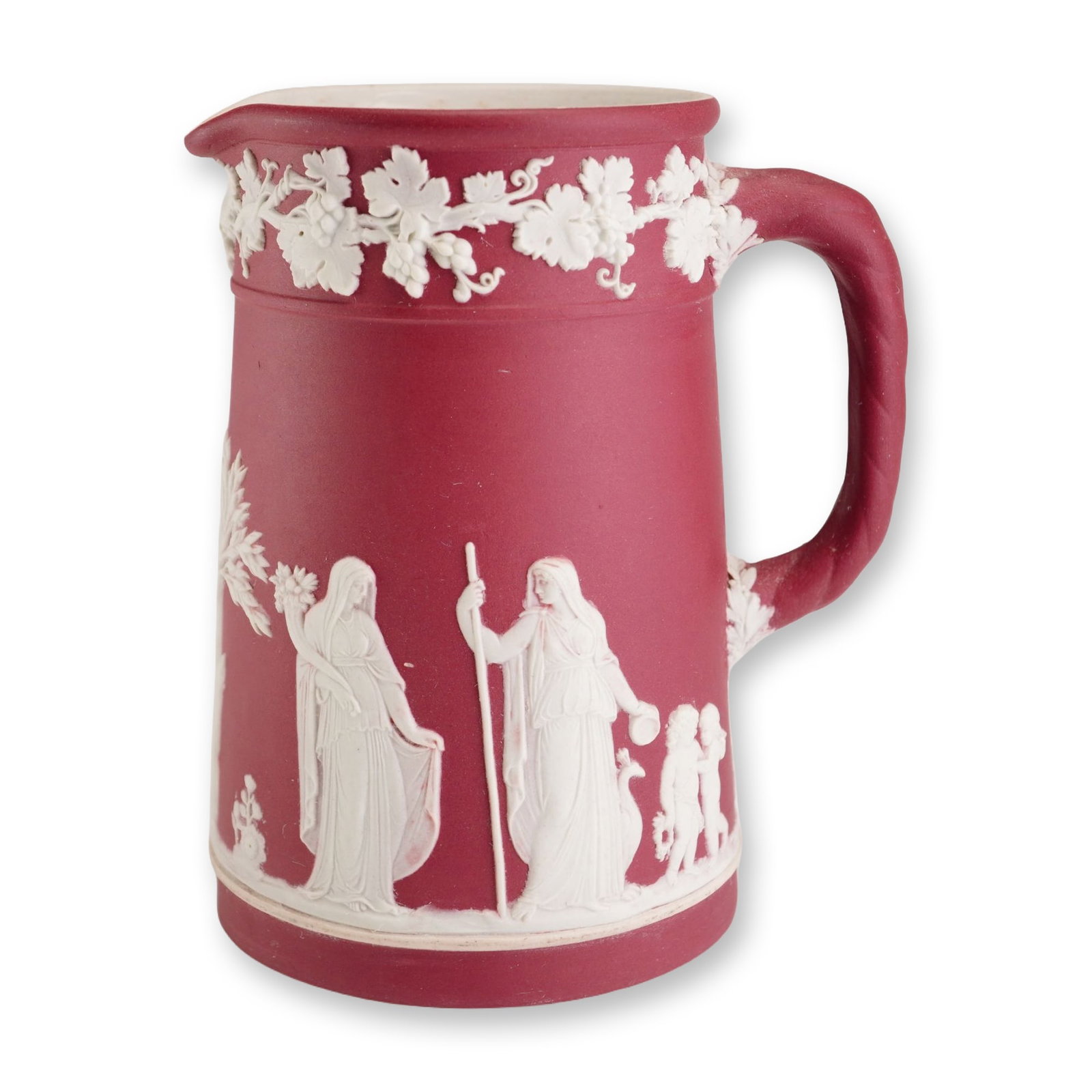 Wedgwood Crimson Jasperware Pitcher (1 of 4)