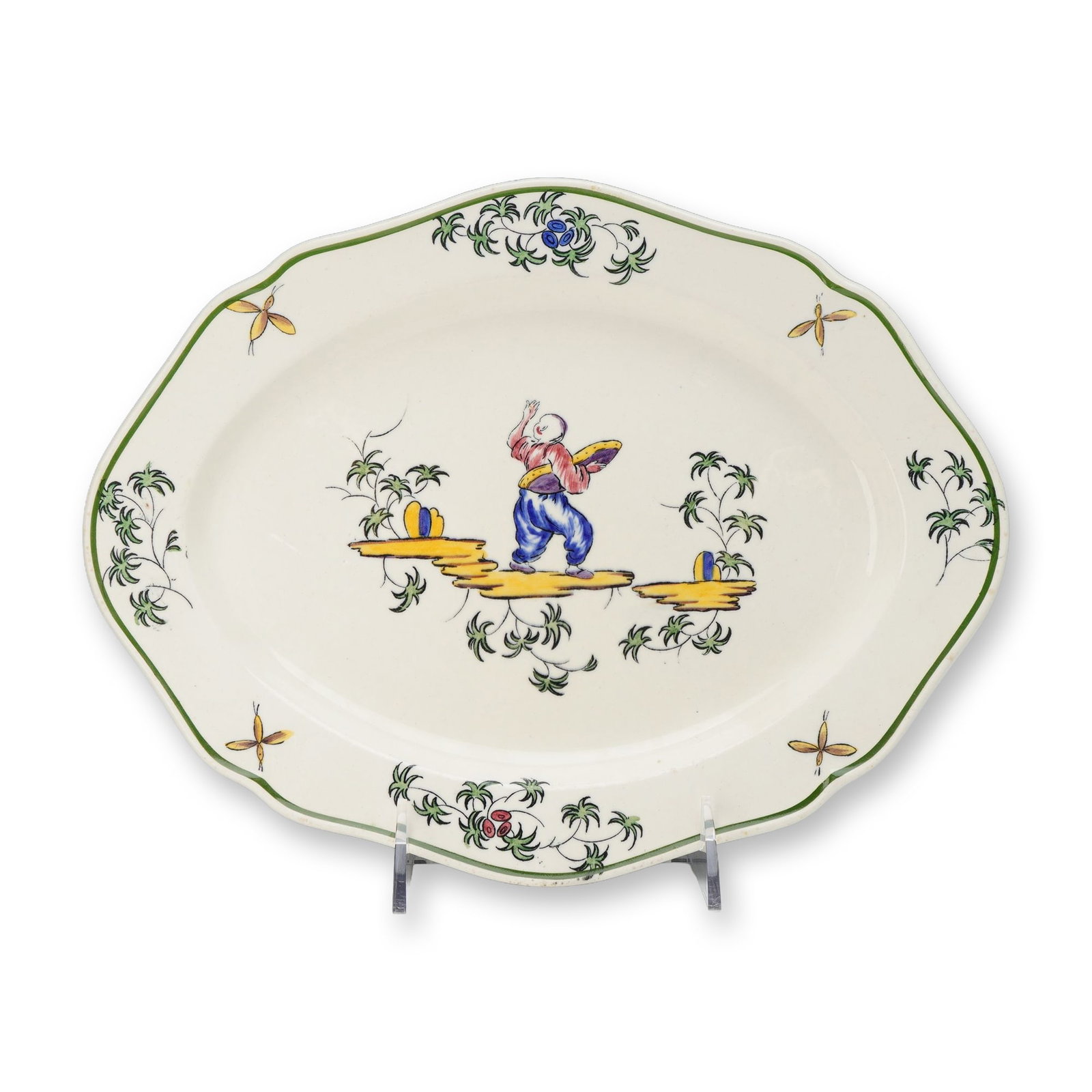 Wedgwood Apprey Chinoiserie Earthenware Serving Platter, circa 1912 (1 of 3)