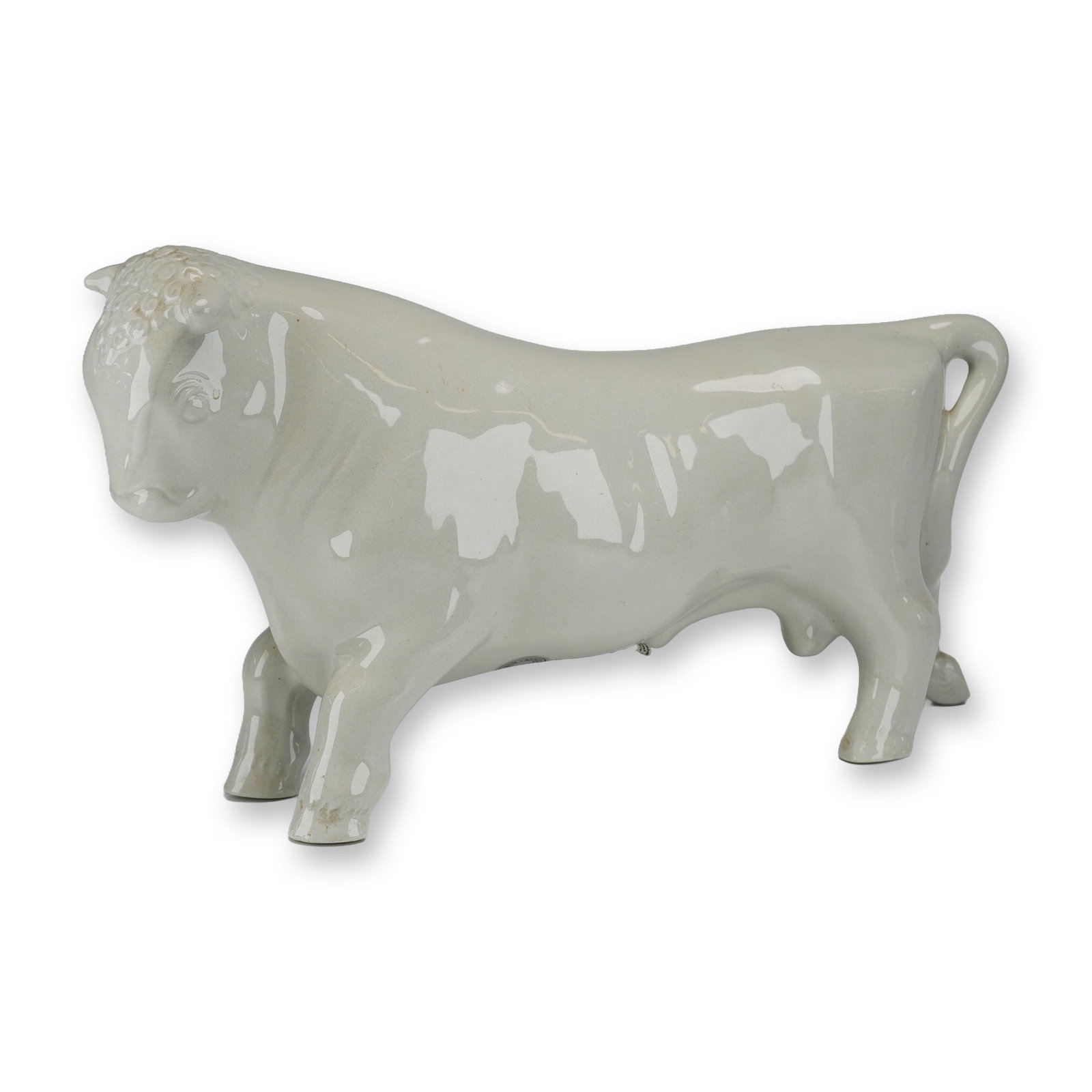 Wedgwood Arnold Machin Ferdinand the Bull Figurine in Celadon Glaze (1 of 4)