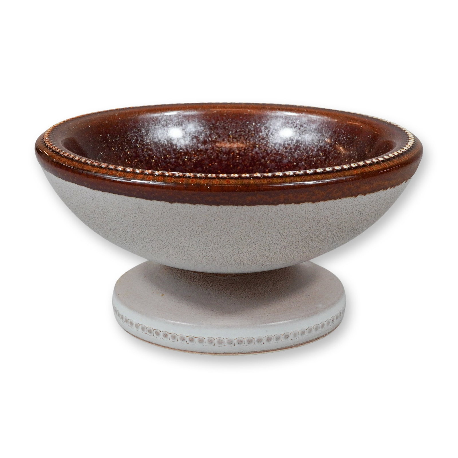 Wedgwood Norman Wilson Crystalline Glaze Pedestal Bowl (1 of 3)