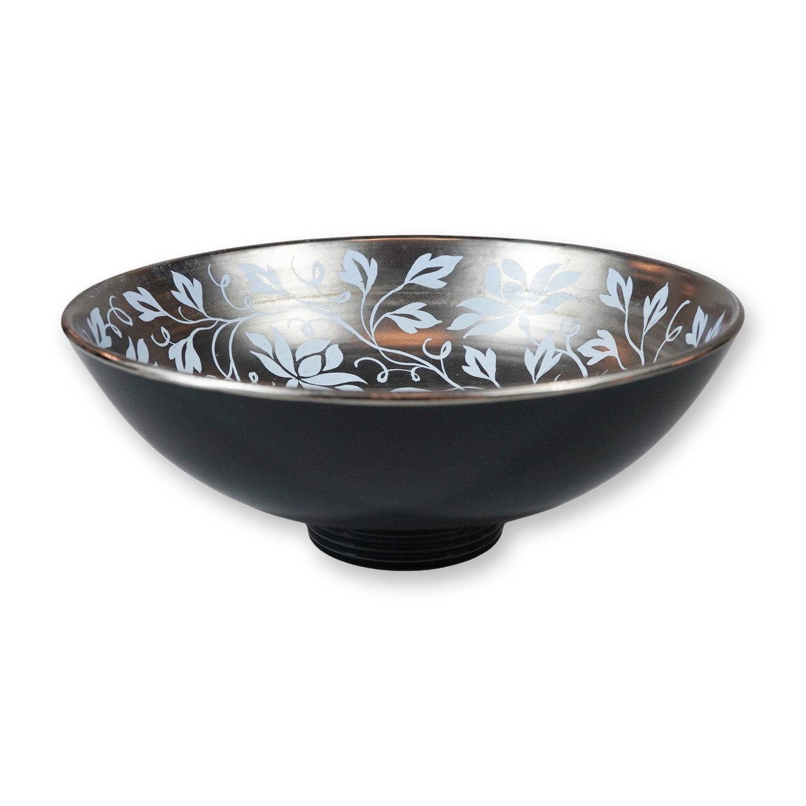 Wedgwood Norman Wilson Silver Luster and Dark Glazed Ceramic Bowl (1 of 3)