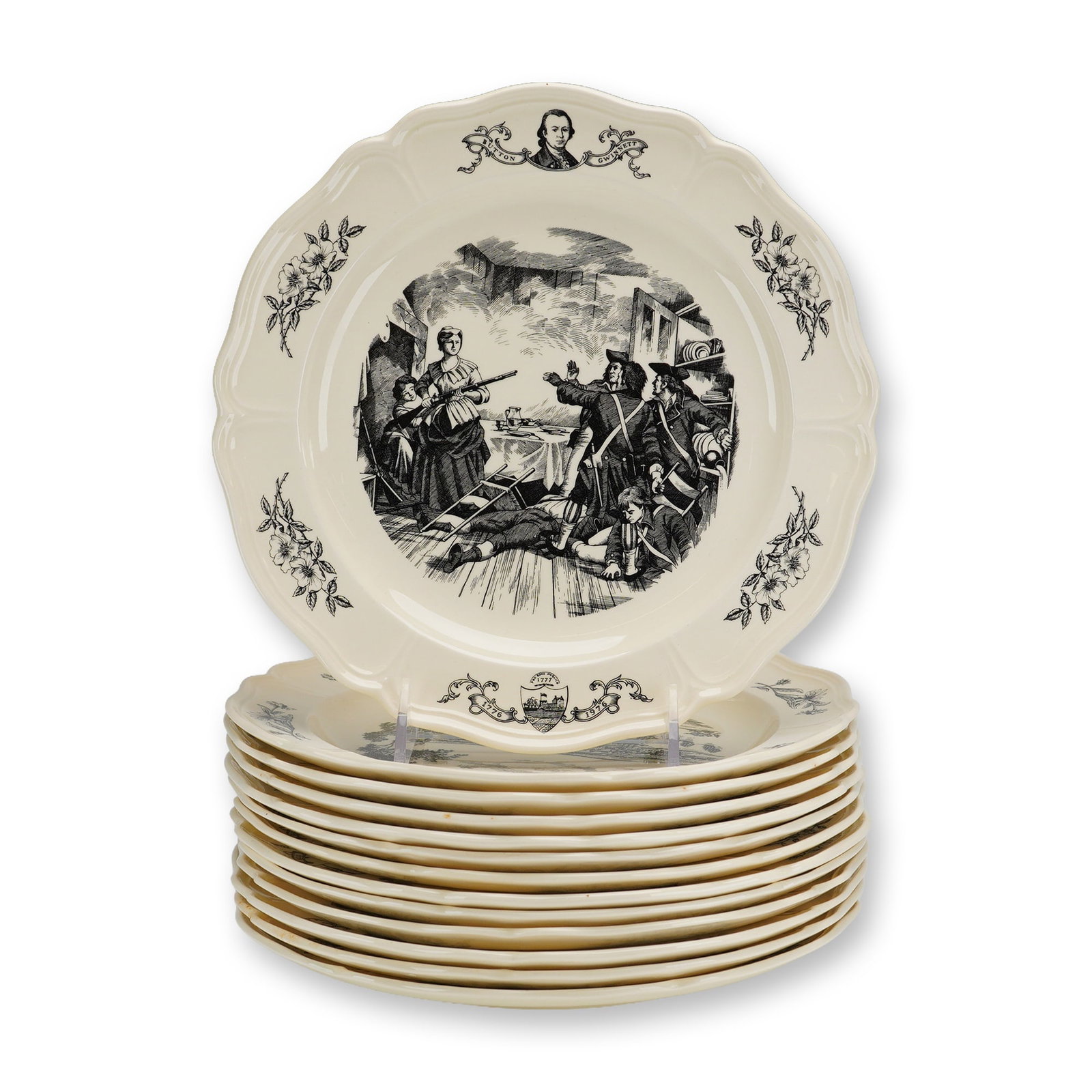 13pc Wedgwood of Etruria United States of America 200th Anniversary Plates (1 of 3)