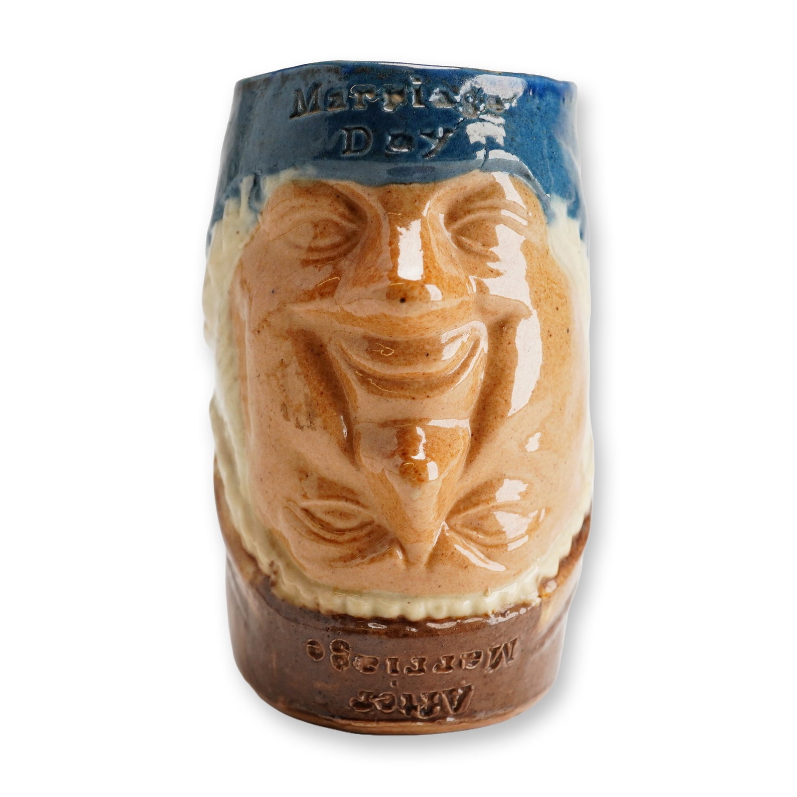 Royal Doulton Lambeth Stoneware Small Character Jug, Marriage Day (1 of 3)