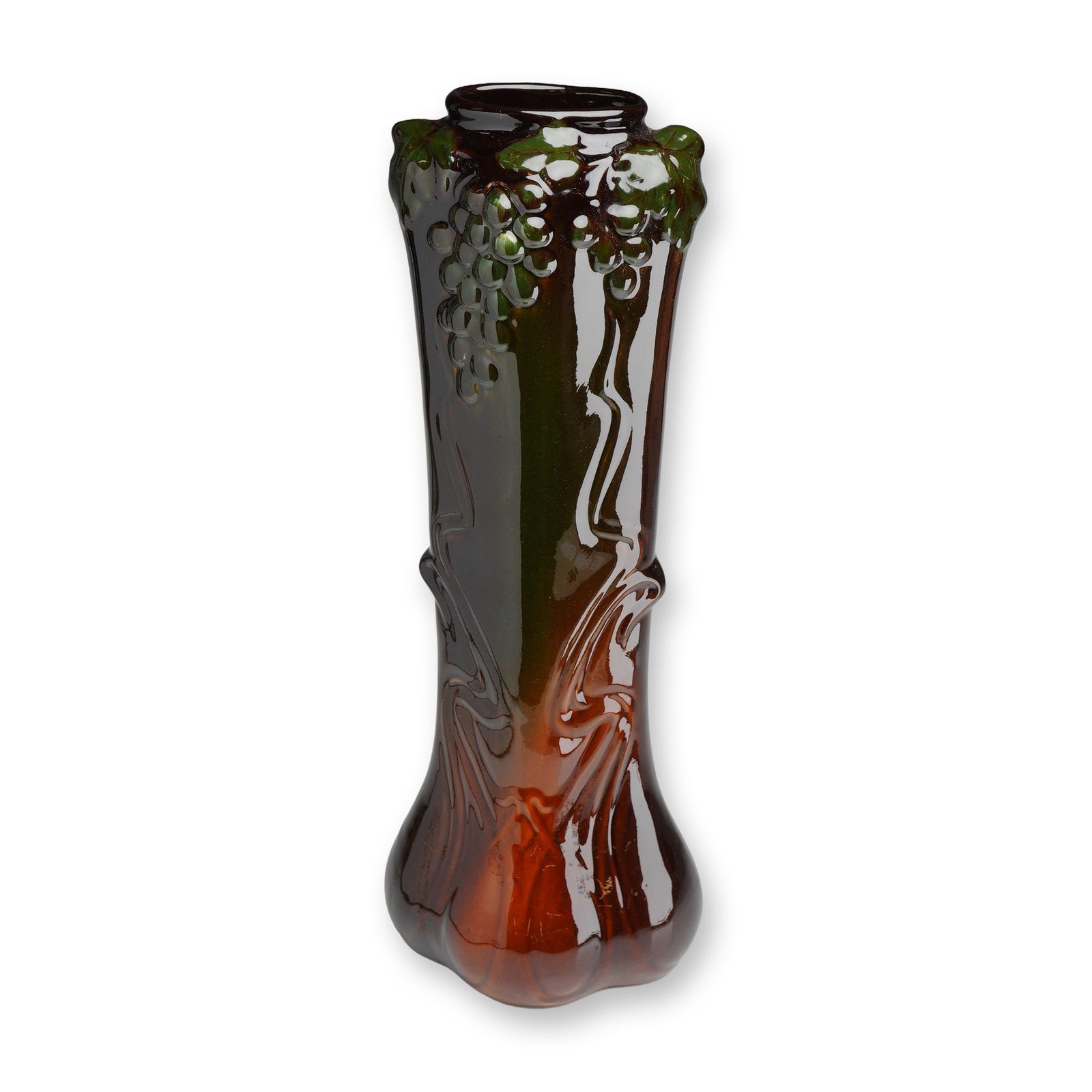 Weller Pottery Brown Glazed Vase, Floretta Made in 1902 (1 of 5)