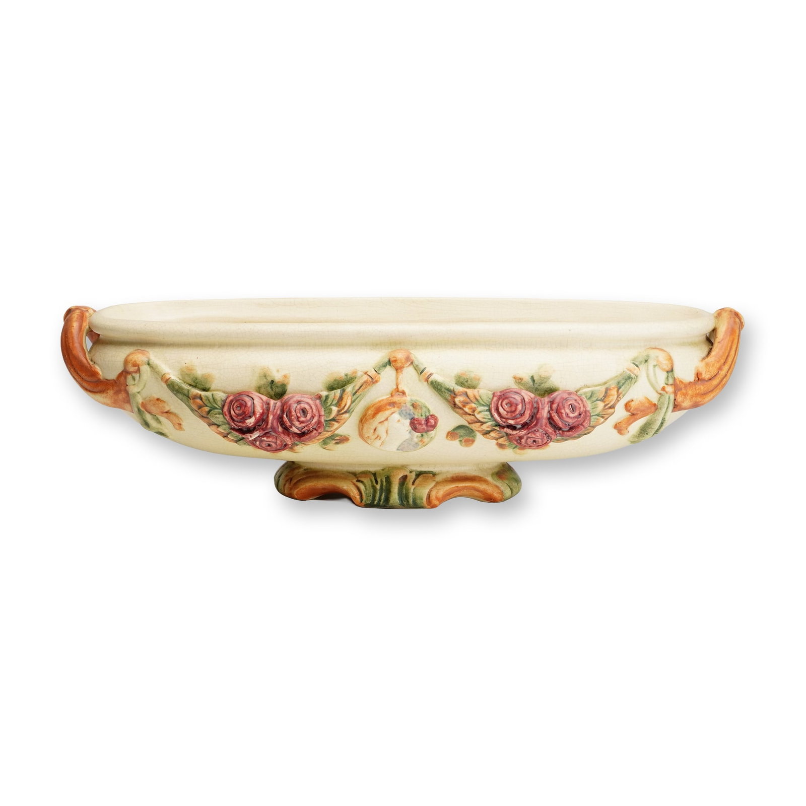 Weller Pottery Oval Console Bowl, Roma (1 of 3)