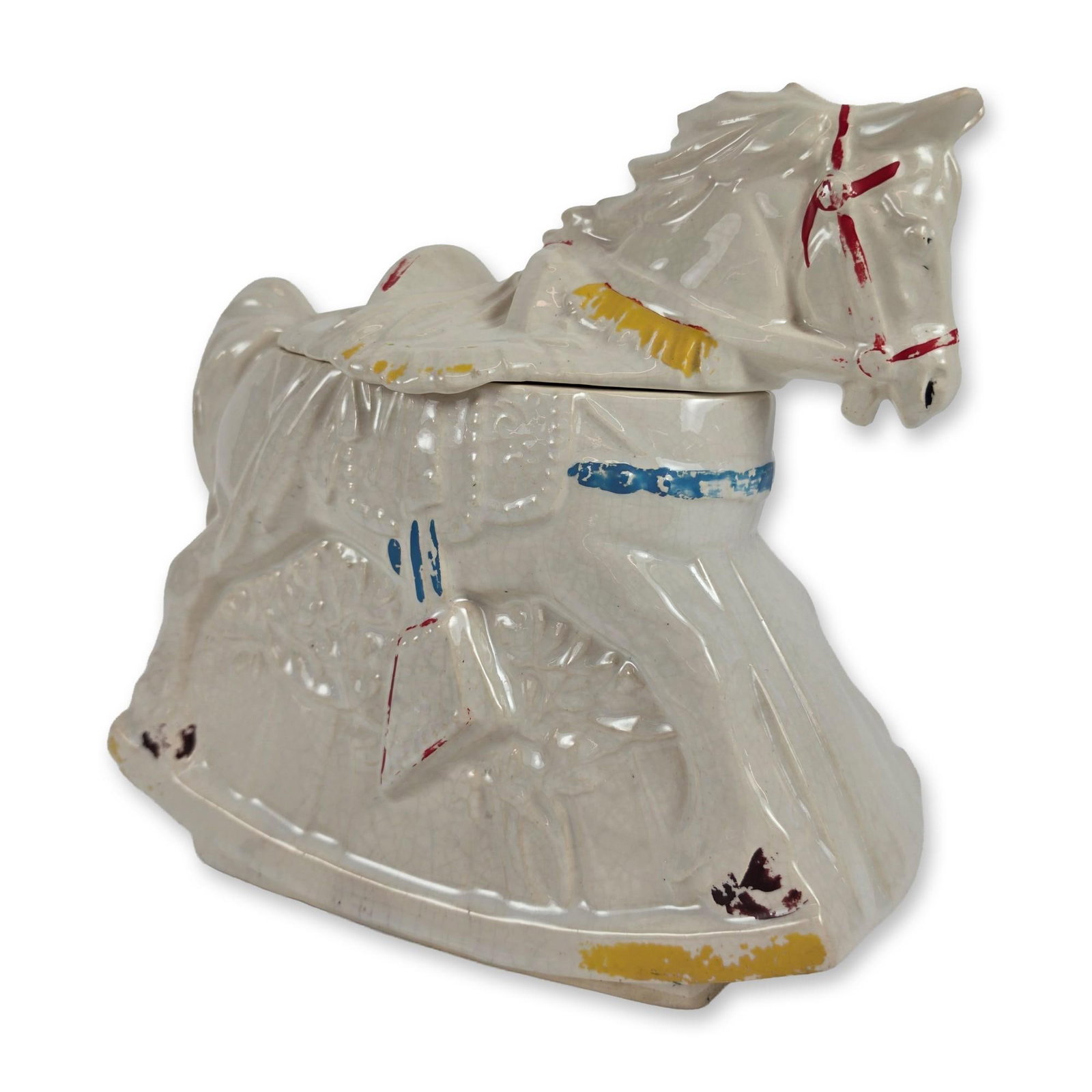 McCoy Ceramic Rocking Horse Cookie Jar (1 of 4)