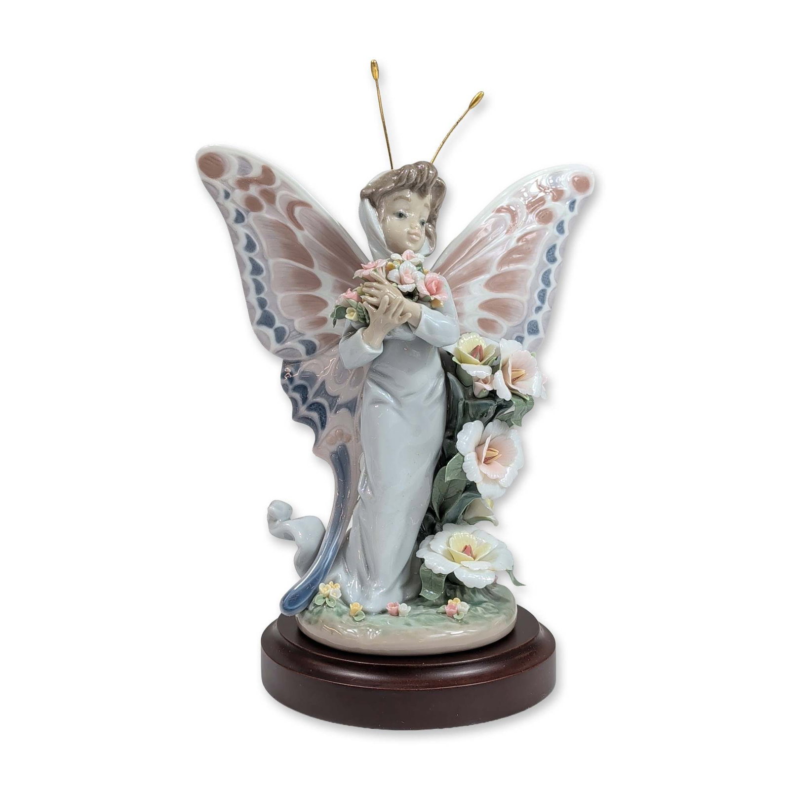 Lladro Floral Fantasy Porcelain Figurine with Base (1 of 4)