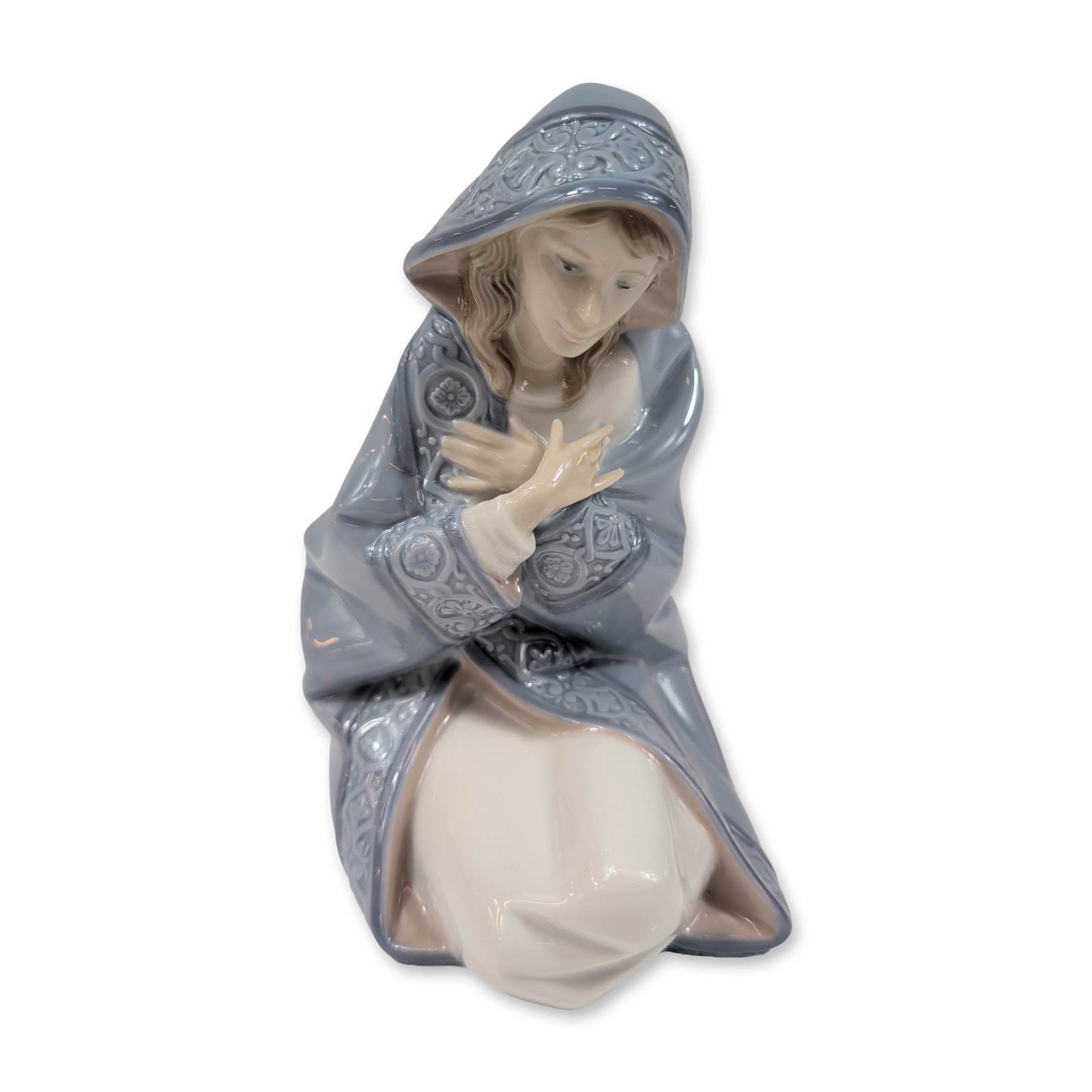 Lladro Spanish Glazed Porcelain Virgin Mary Nativity Figurine (1 of 3)