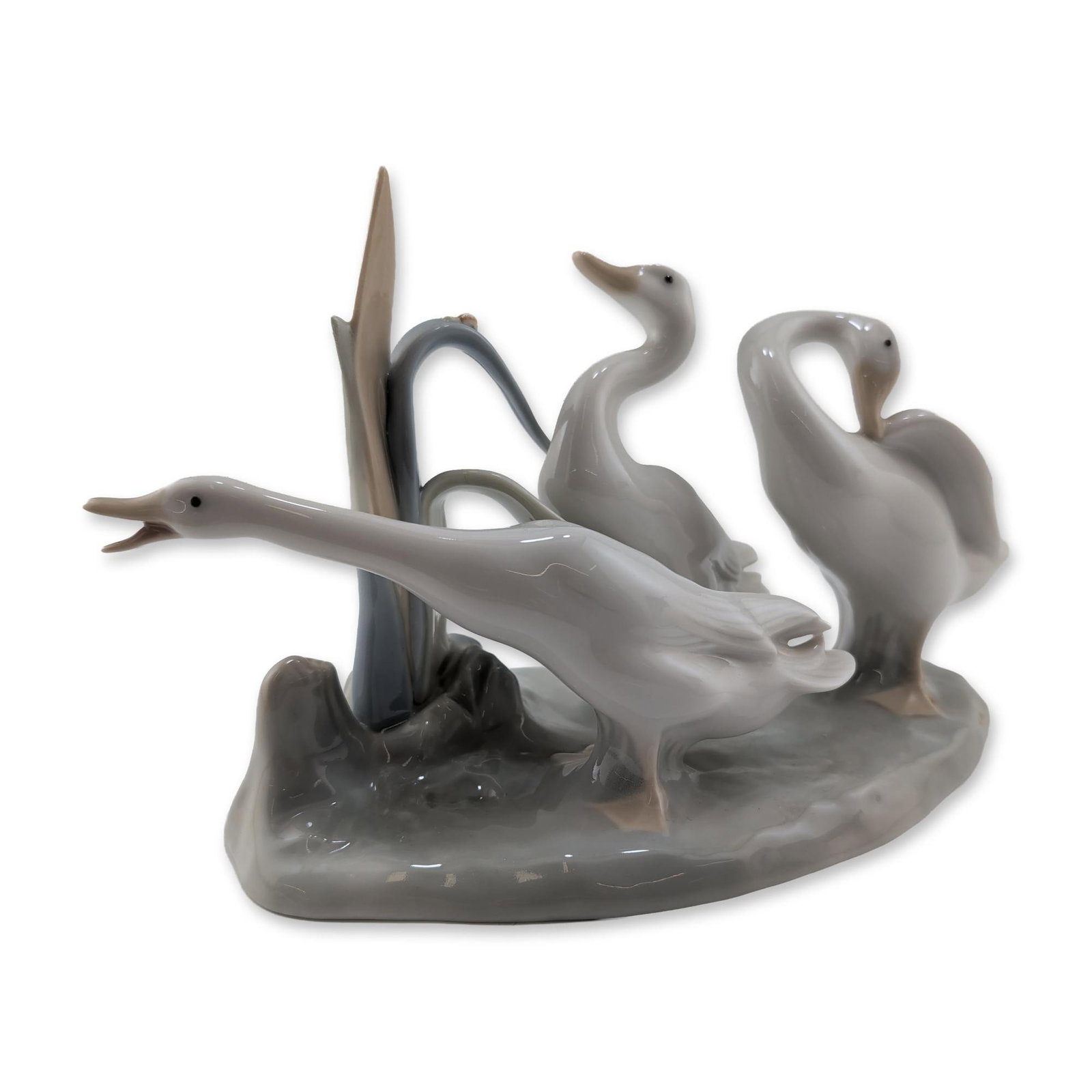 Lladro Spanish Glazed Porcelain Geese Group 01004549 (1 of 3)