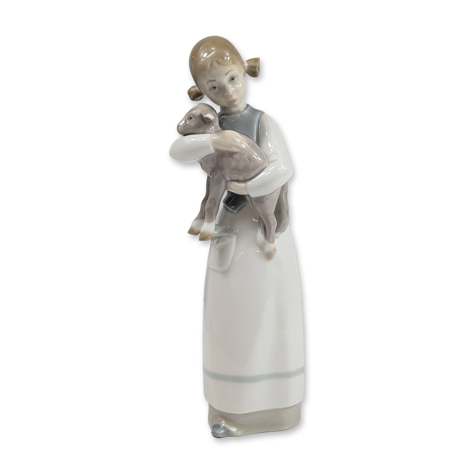Lladro Porcelain Figurine Girl with Lamb 1010 (1 of 5)
