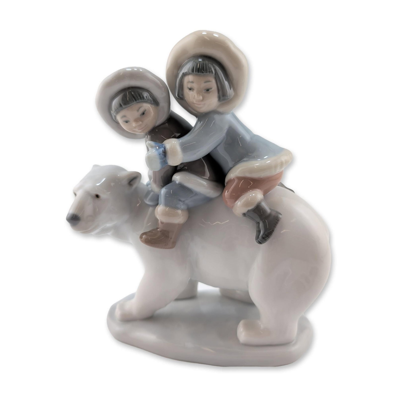 Lladro Porcelain Figurine, Eskimo Riders 01005353 (1 of 3)