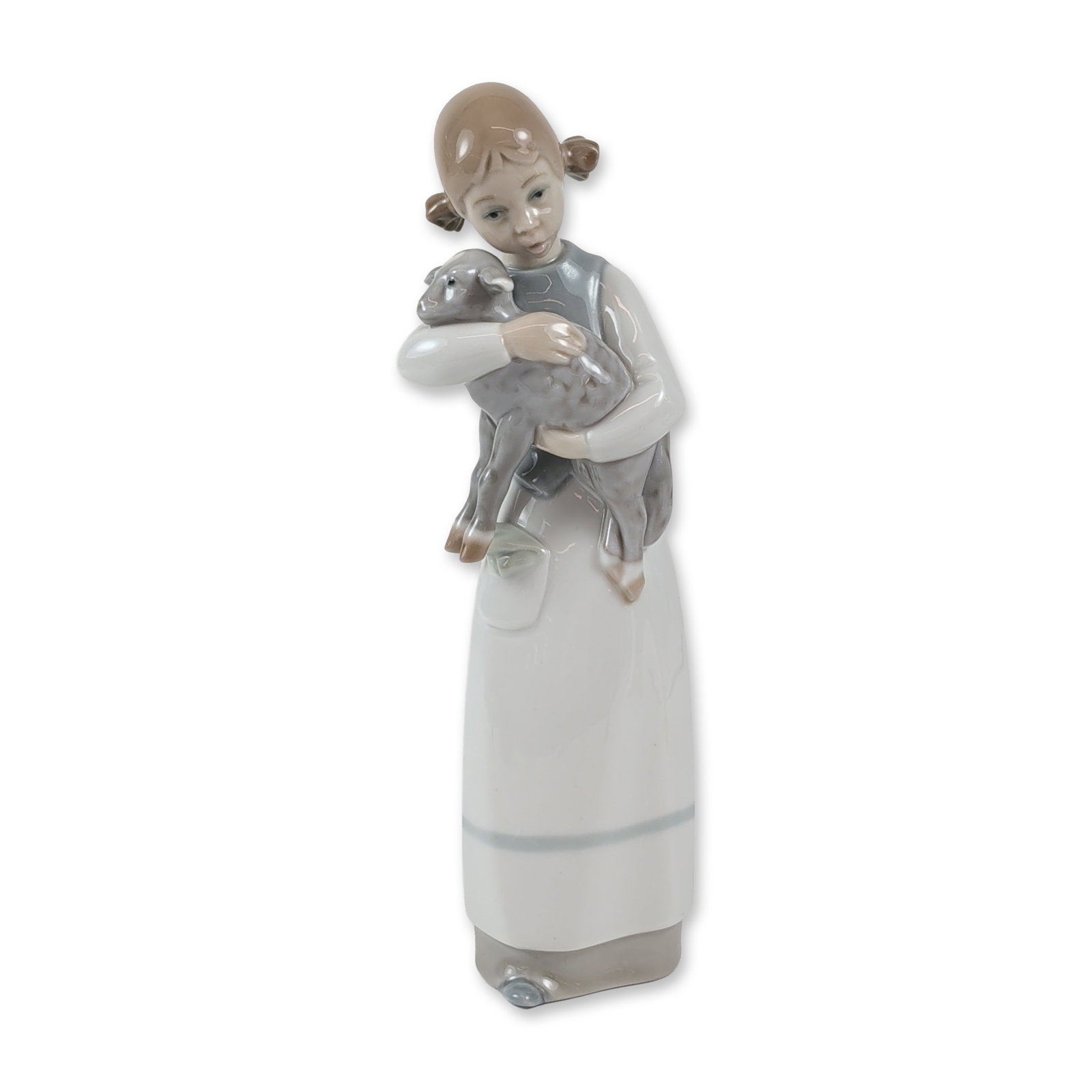 Lladro Porcelain Figurine, Girl with Lamb 1001010 (1 of 4)