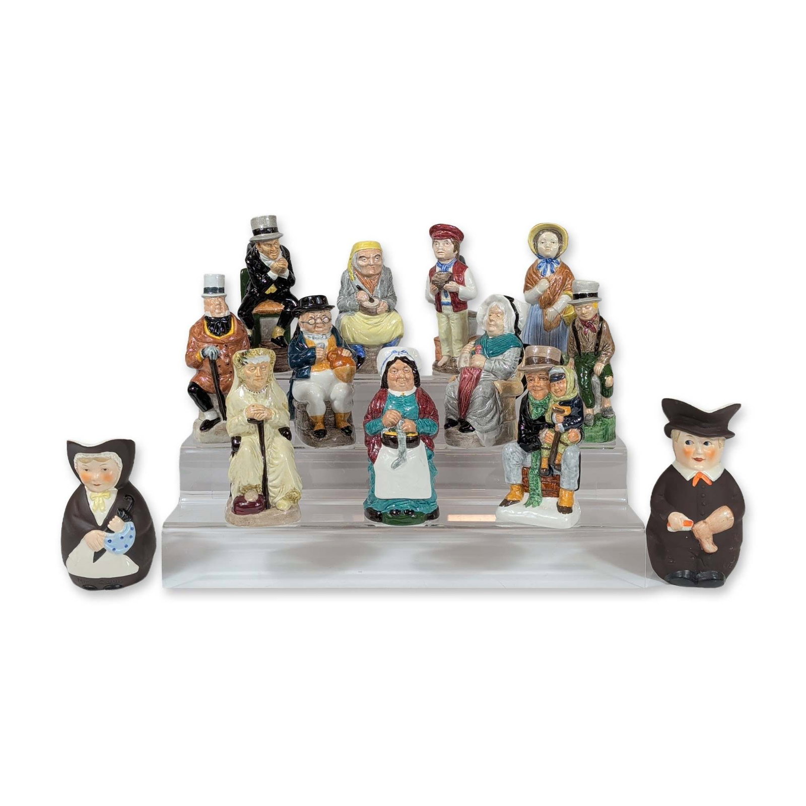 13pc Wood and Sons Porcelain Character Jugs (1 of 1)