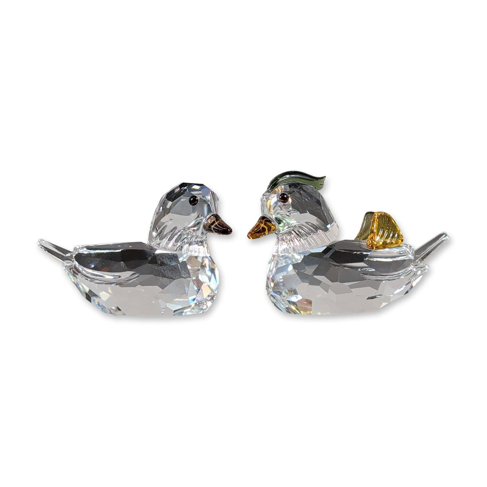 2pc Swarovski Crystal Figurines, The Mandarin Ducks (1 of 3)
